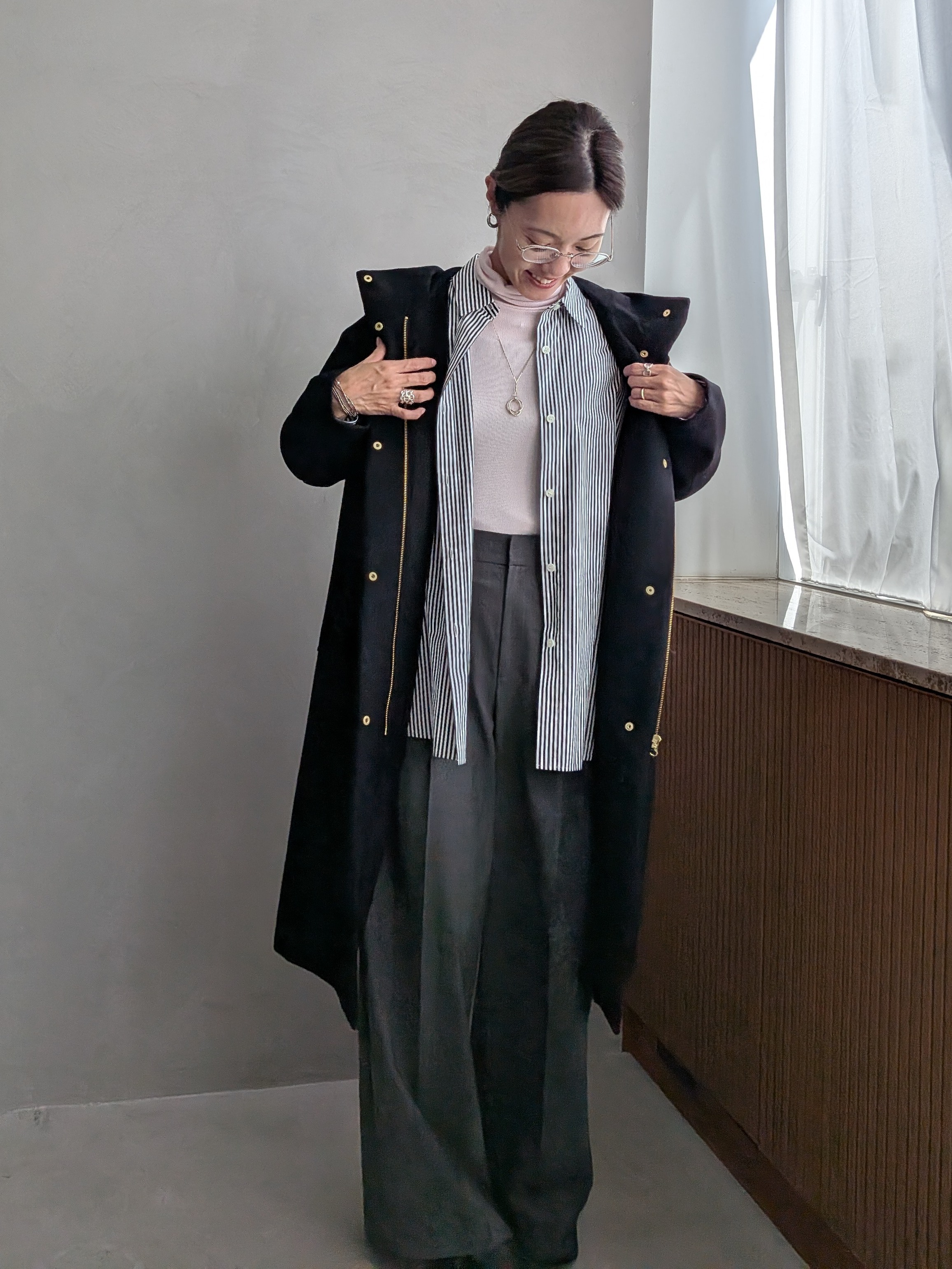 Aさんの「UNTITLED｜【コットン100／洗える】コットンブロードAラインシャツ」を使ったコーディネート
