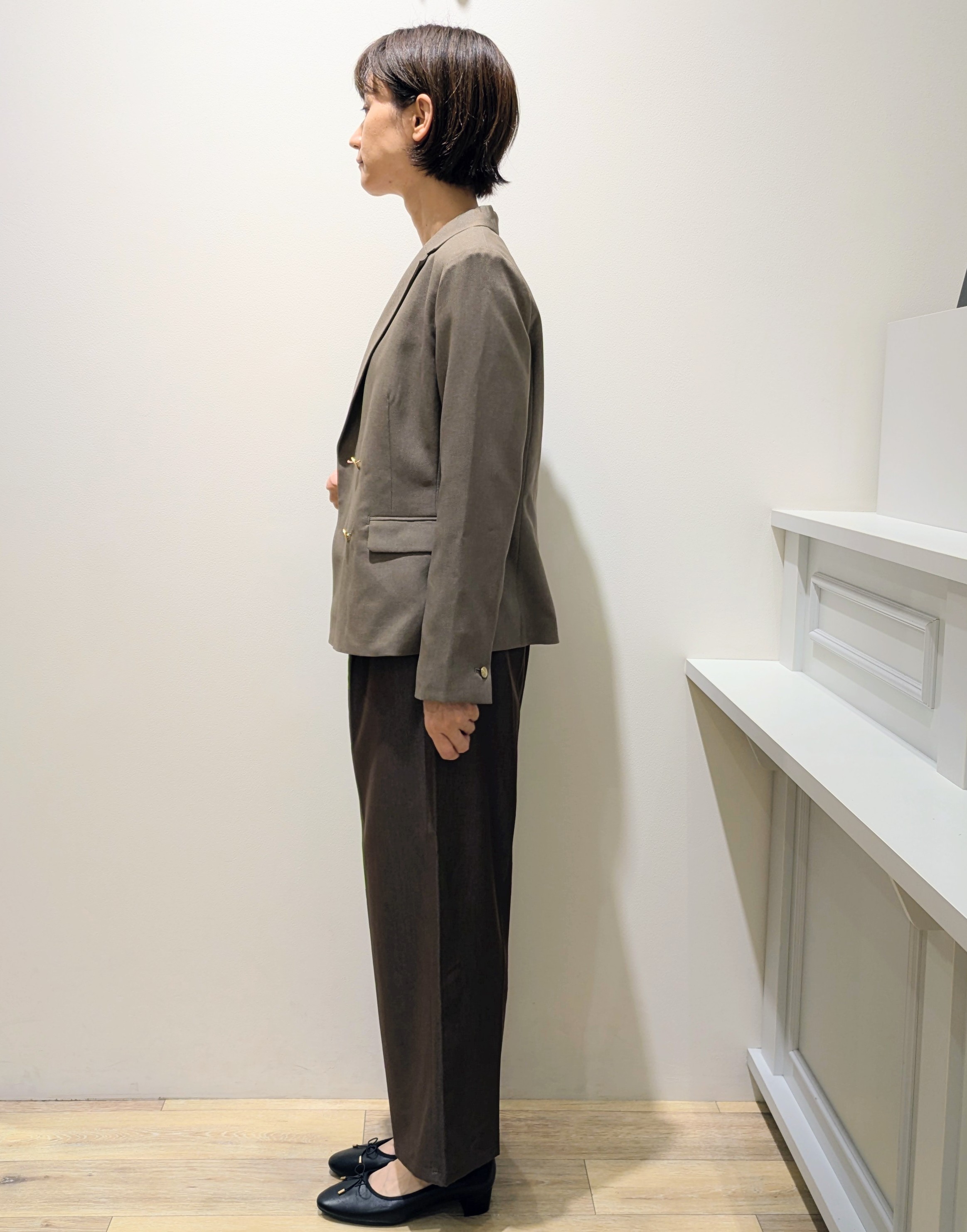 miuraさんの「index｜【セットアップ対応】ダブルブレストジャケット《洗濯機OK／イージーアイロン／防シワ》」を使ったコーディネート