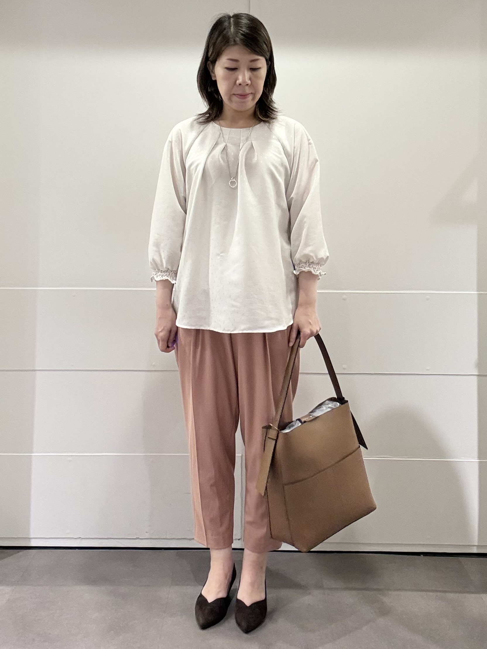 mamiさんの「Reflect｜【通勤◎】ダブルブレストデザインテーラードジャケット」を使ったコーディネート