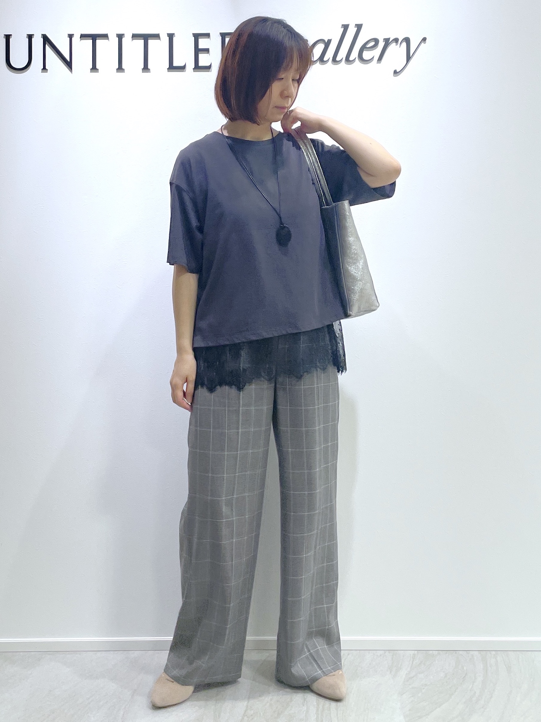hanaさんの「UNTITLED｜【1枚でもセットでも】レースキャミ付きプルオーバー」を使ったコーディネート
