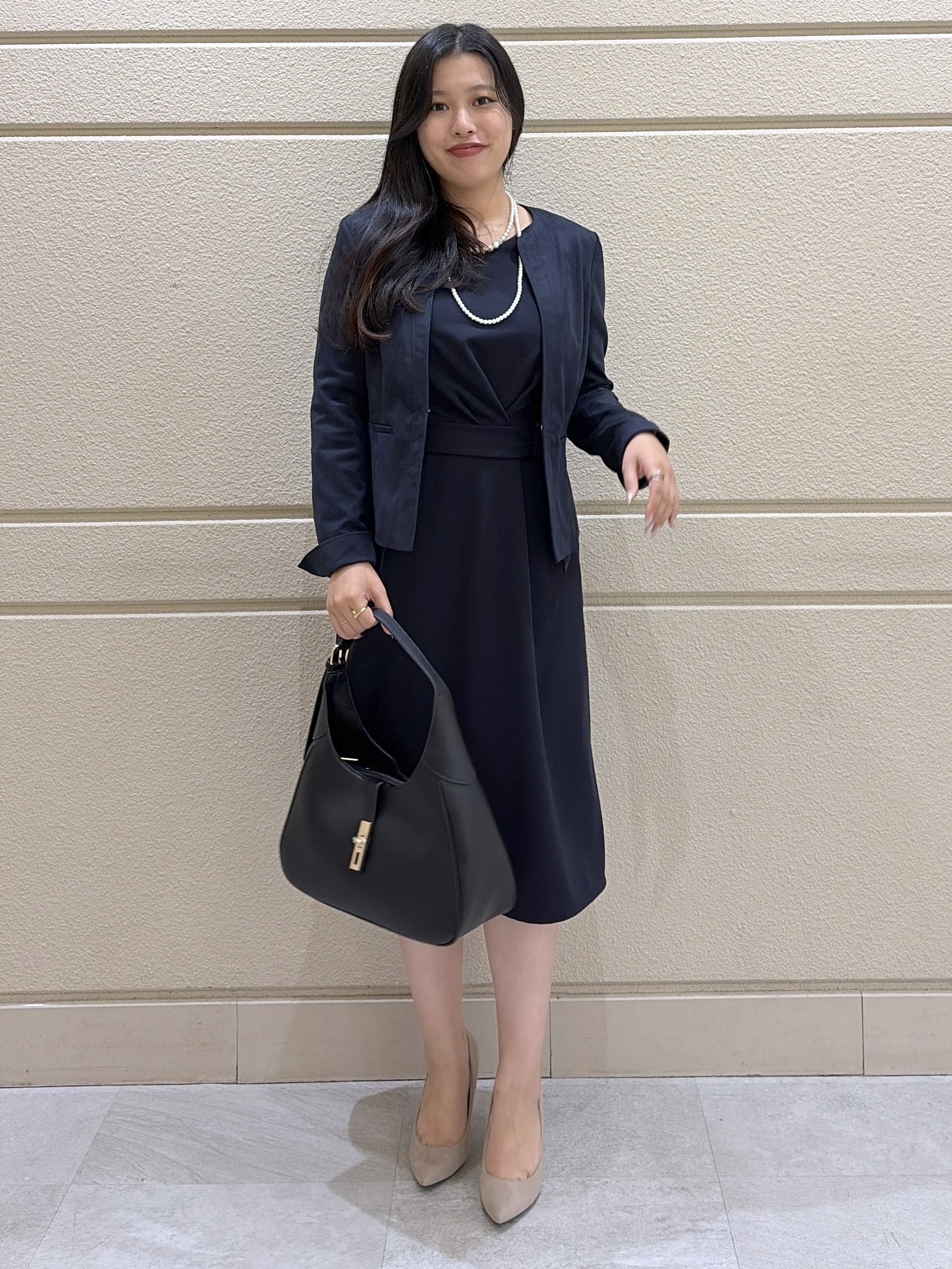 Momokaさんの「COUP DE CHANCE｜【手洗い可／日本製】ジオメトリックワンピース」を使ったコーディネート