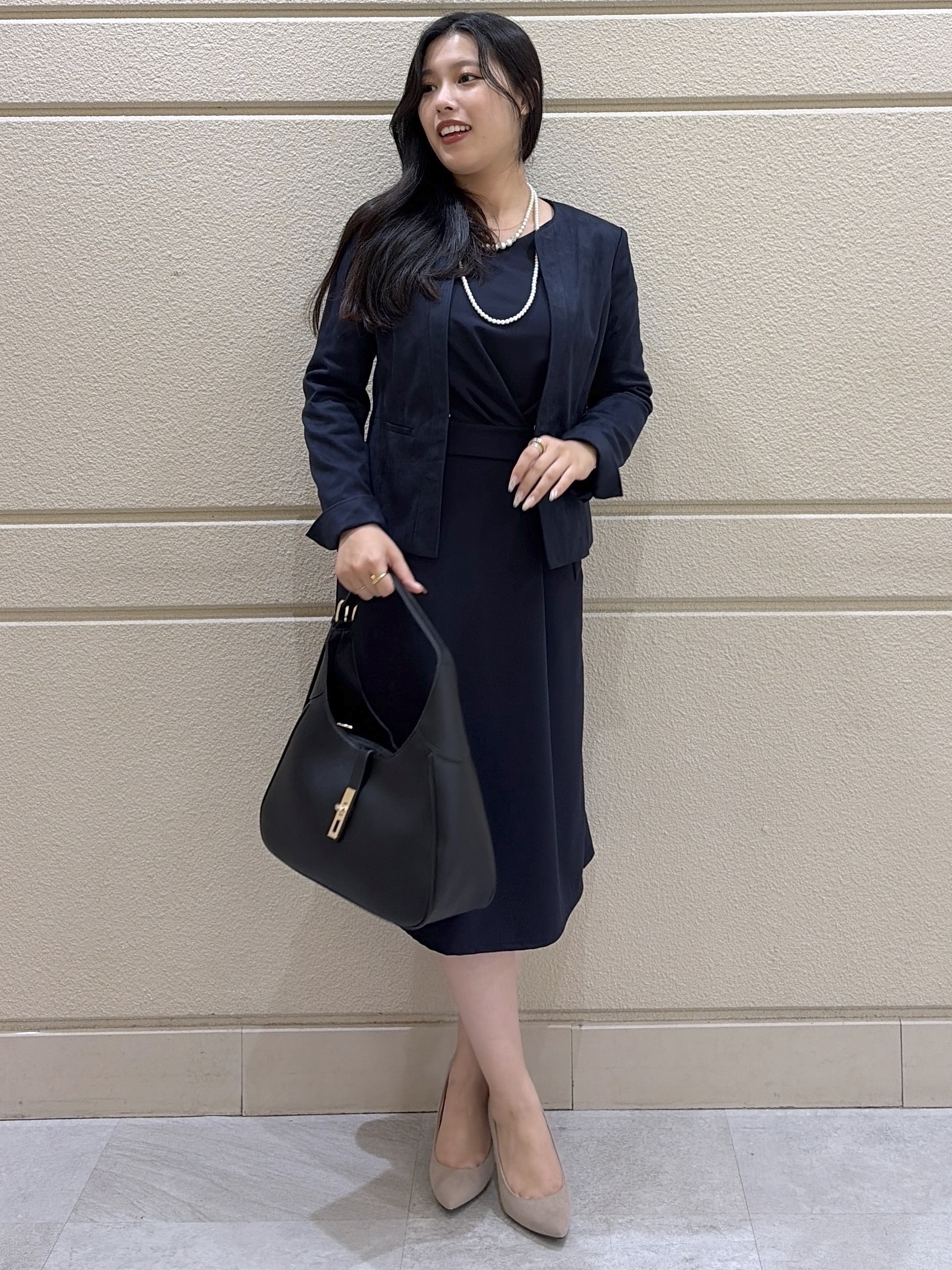 Momokaさんの「COUP DE CHANCE｜【手洗い可／日本製】ジオメトリックワンピース」を使ったコーディネート