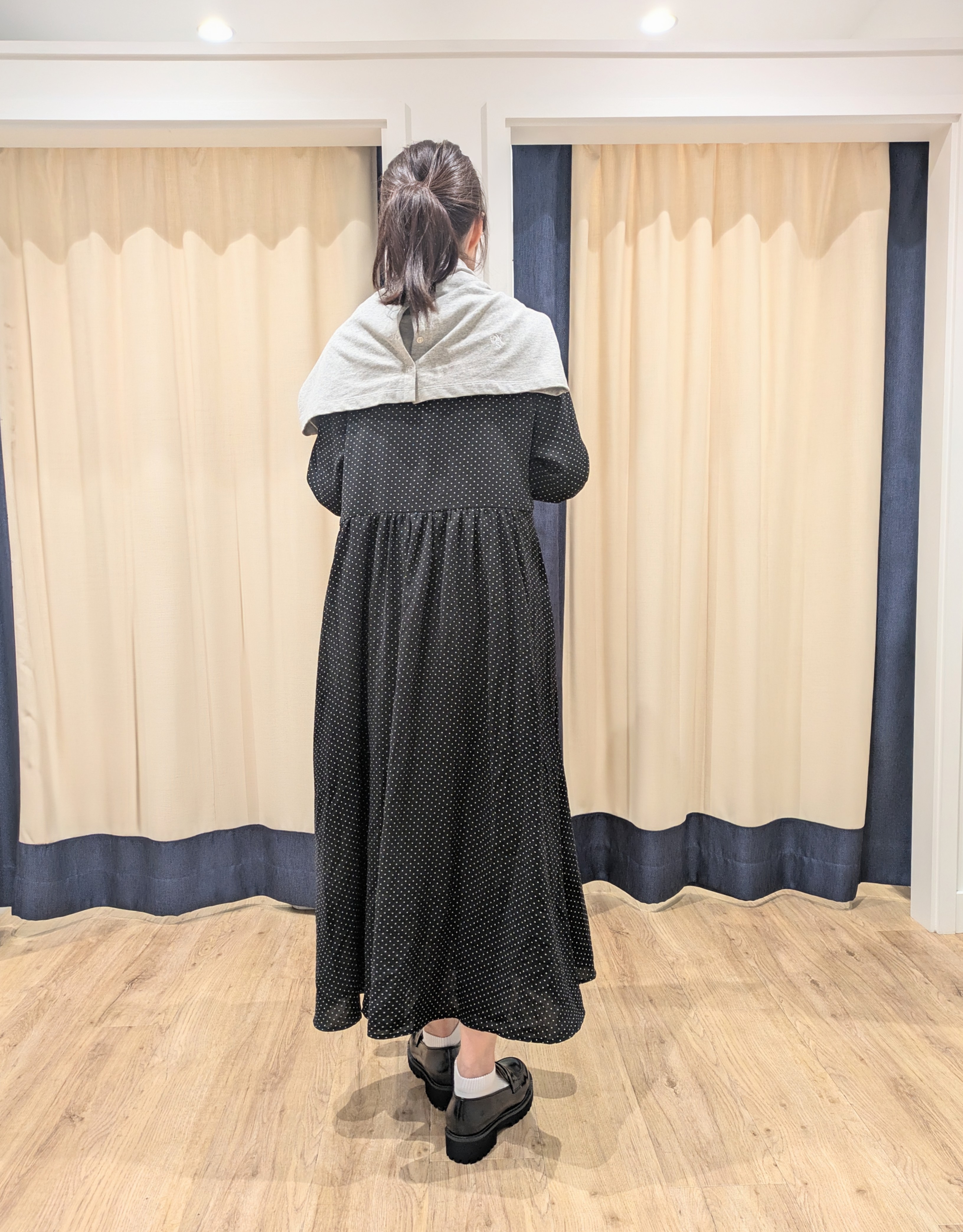 keikoさんの「Dessin｜【手洗い可】ドットプリントワンピース」を使ったコーディネート