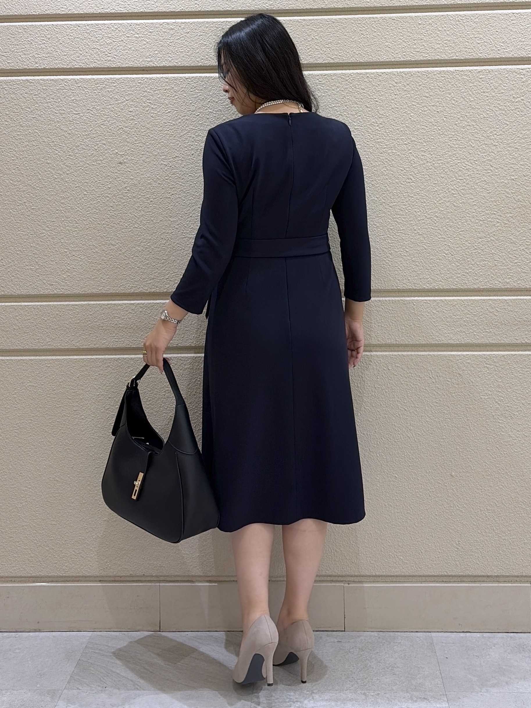 Momokaさんの「COUP DE CHANCE｜【手洗い可／日本製】ジオメトリックワンピース」を使ったコーディネート