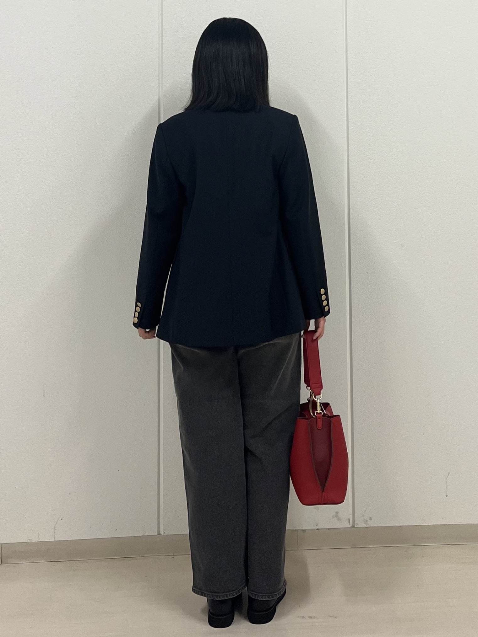 Rihoさんの「Reflect｜【通勤】ダブルブレザージャケット」を使ったコーディネート