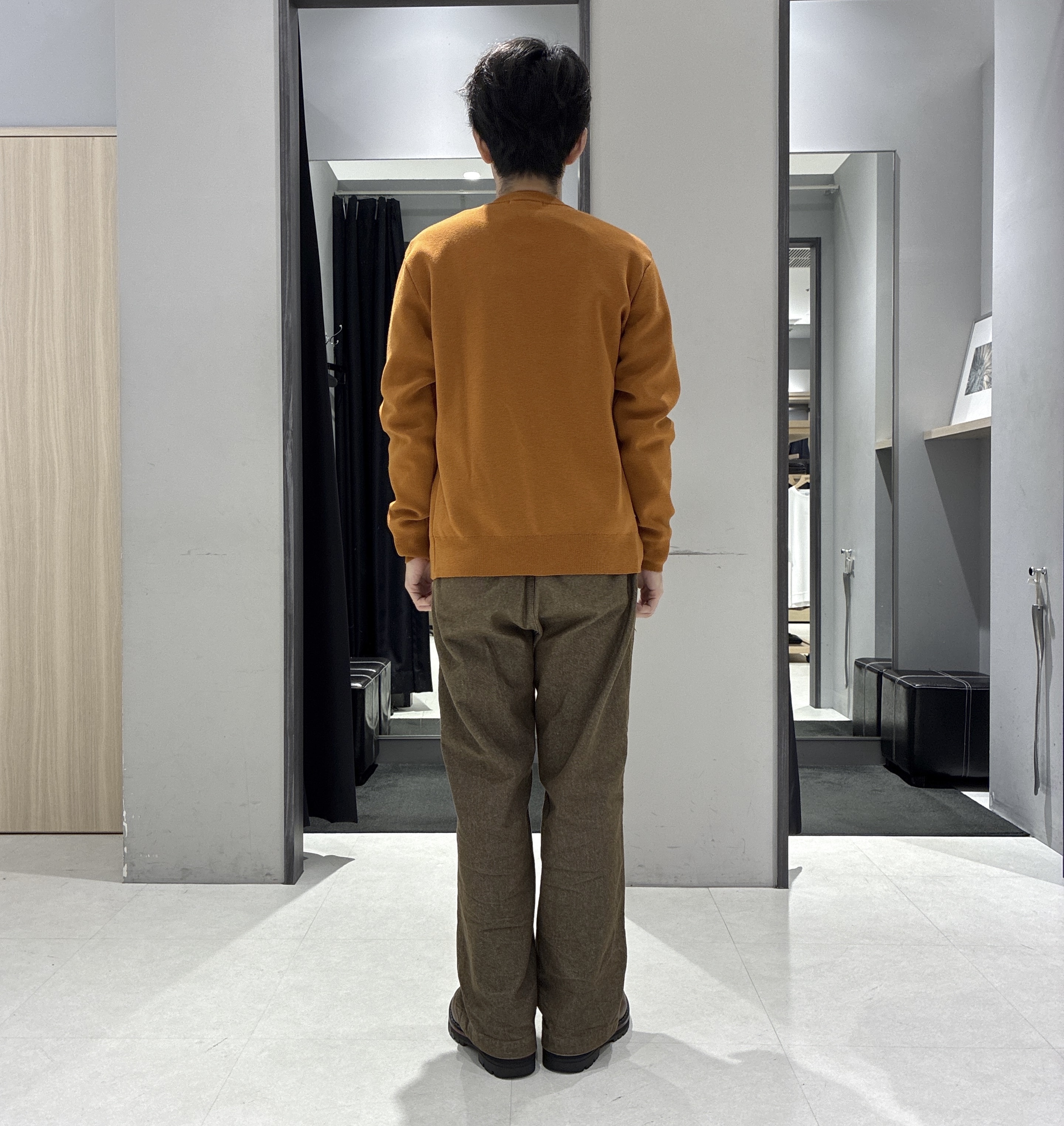 わいずみさんの「TAKEO KIKUCHI｜【BOWLER HAT LABEL】日本製クルーネックカーディガン」を使ったコーディネート