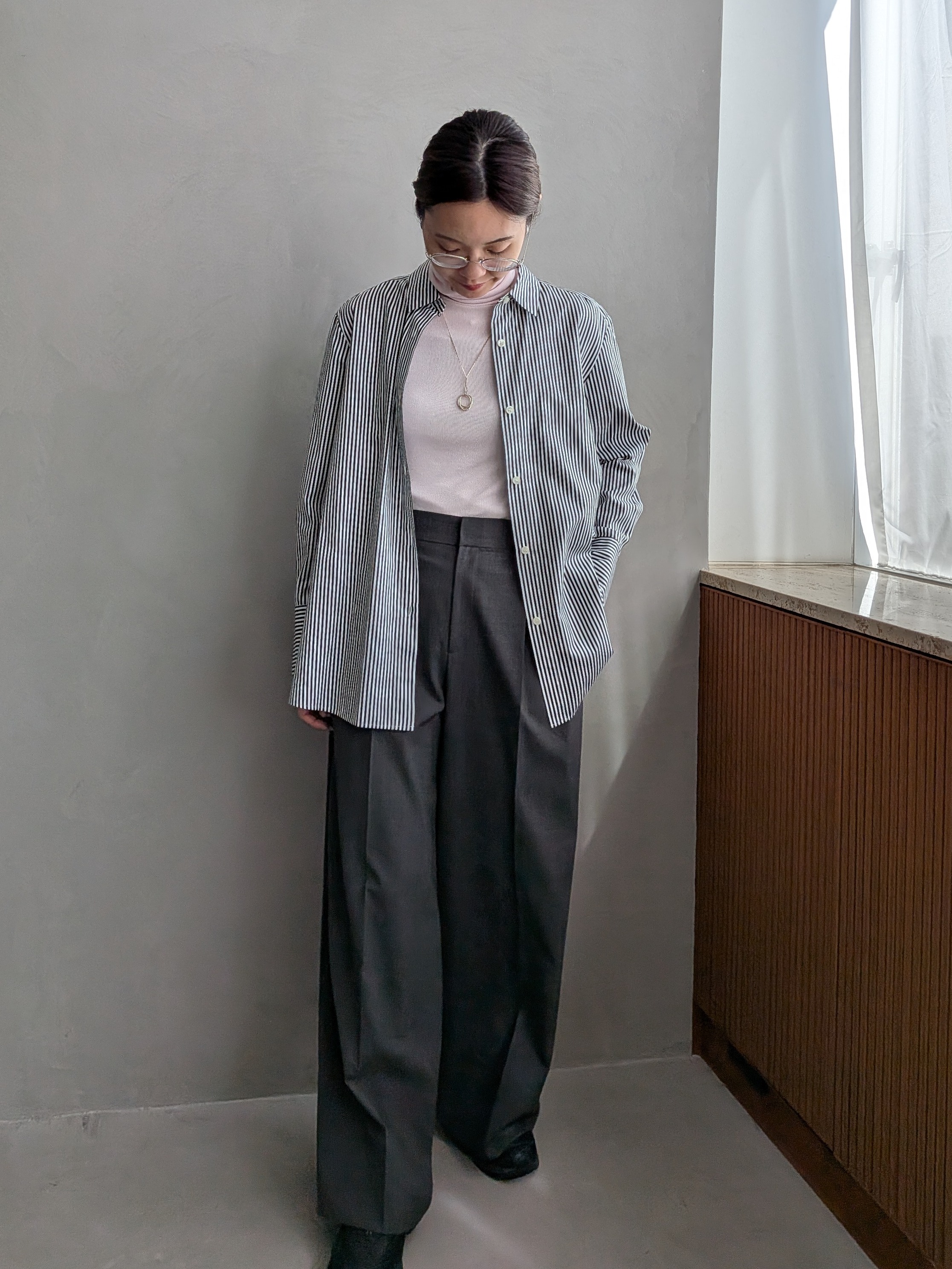 Aさんの「UNTITLED｜【コットン100／洗える】コットンブロードAラインシャツ」を使ったコーディネート