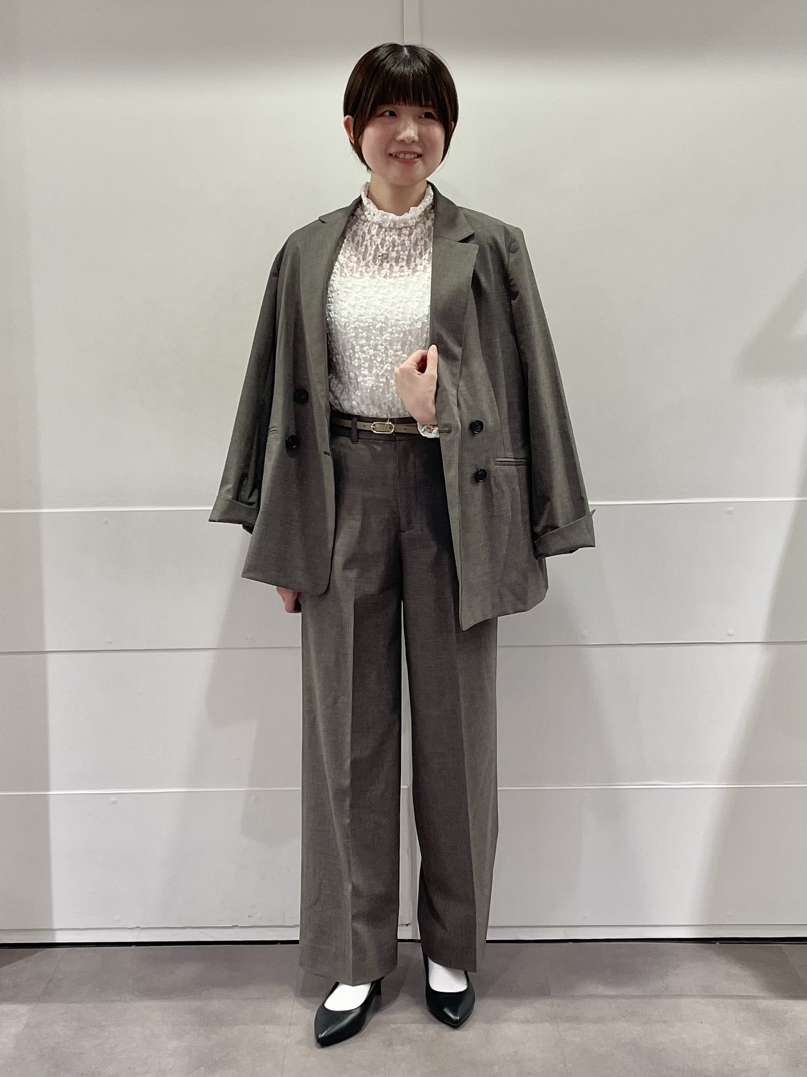 MOMOKOさんの「UNTITLED｜【重ね着レイヤード】レースハイネックトップス」を使ったコーディネート