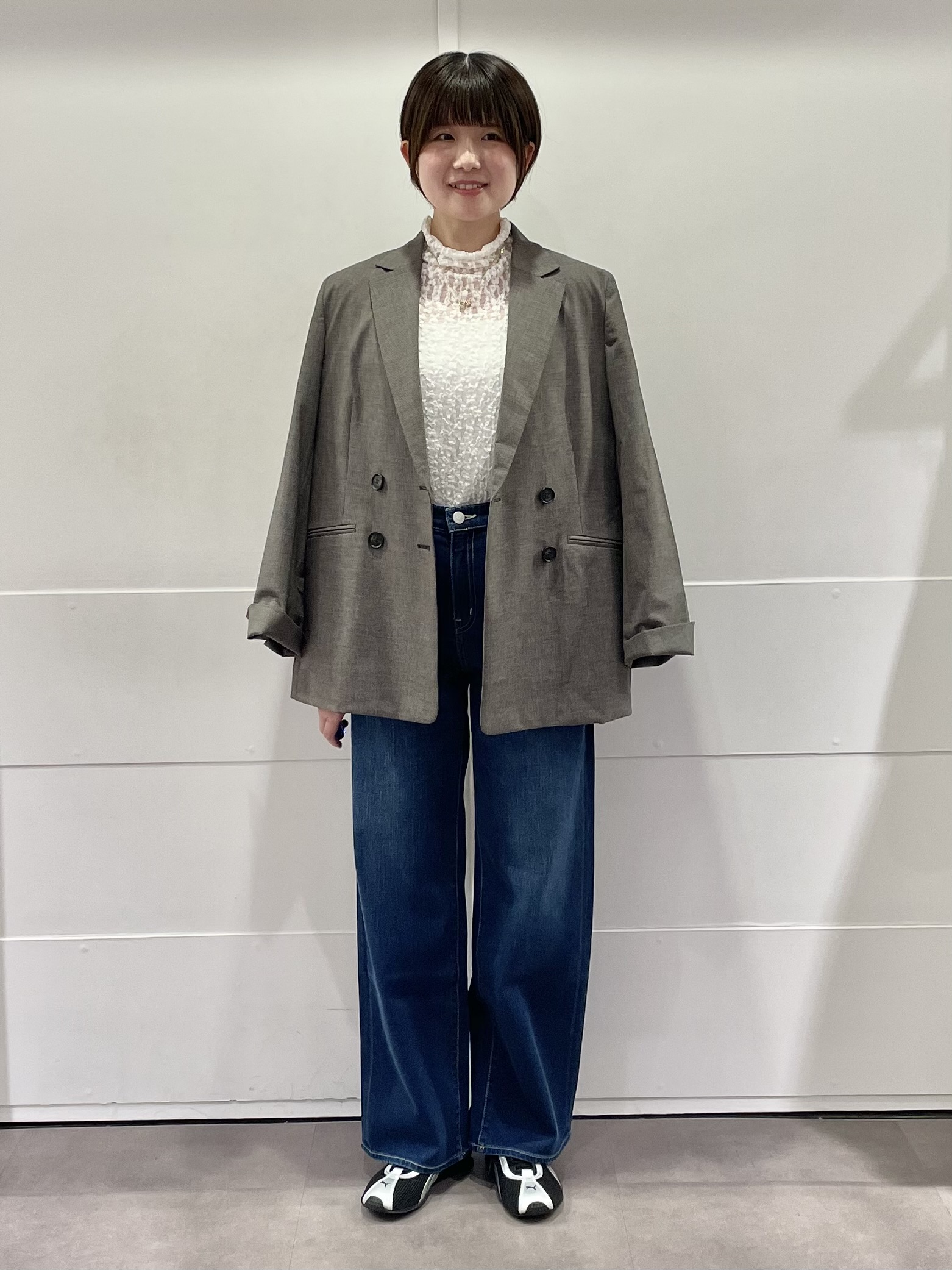 MOMOKOさんの「UNTITLED｜【重ね着レイヤード】レースハイネックトップス」を使ったコーディネート