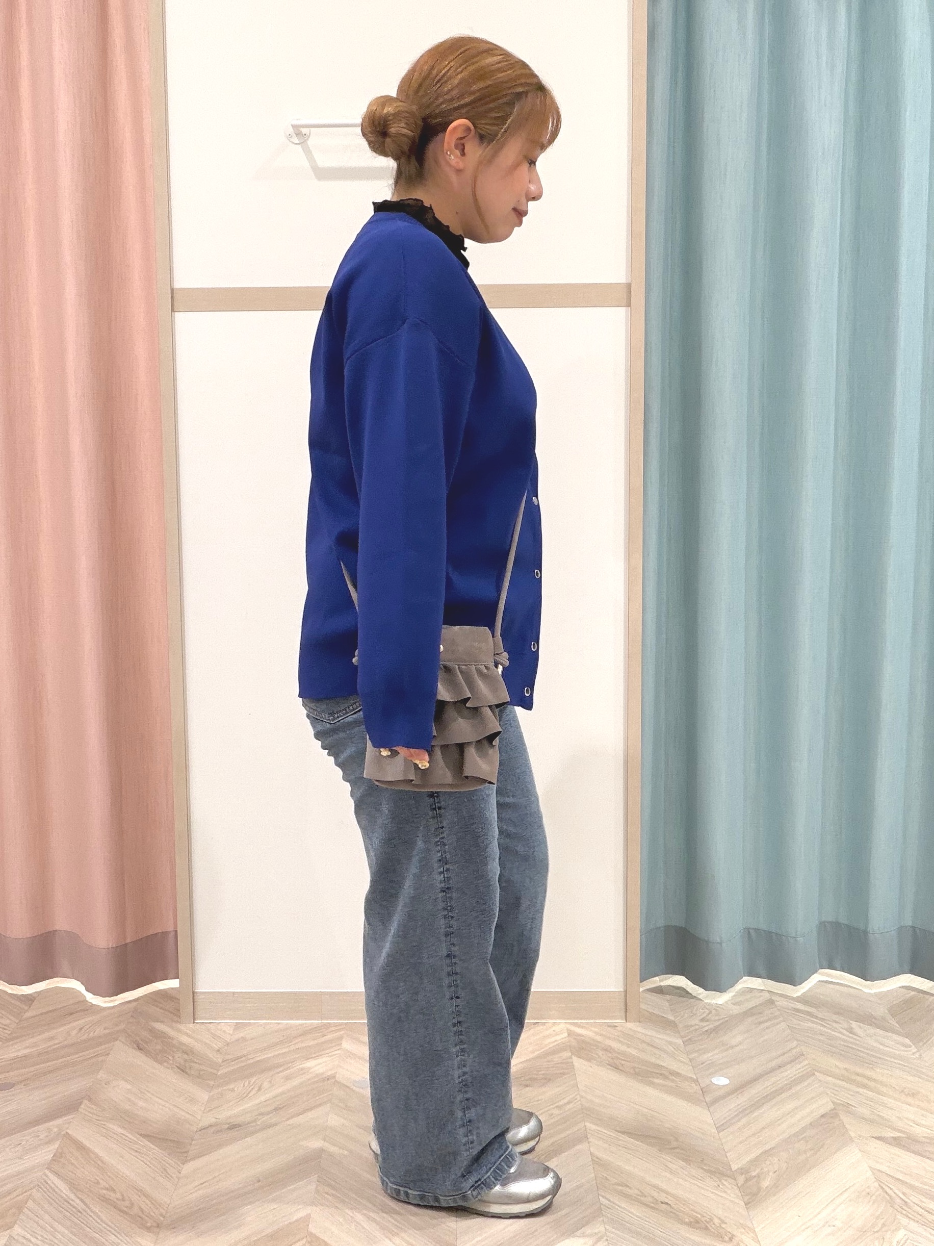 まちゃんなちゃんさんの「SHOO･LA･RUE｜【S-LL/洗濯機可】コーデにプラスするだけで垢抜ける 柄アソートシアーチュールトップス」を使ったコーディネート