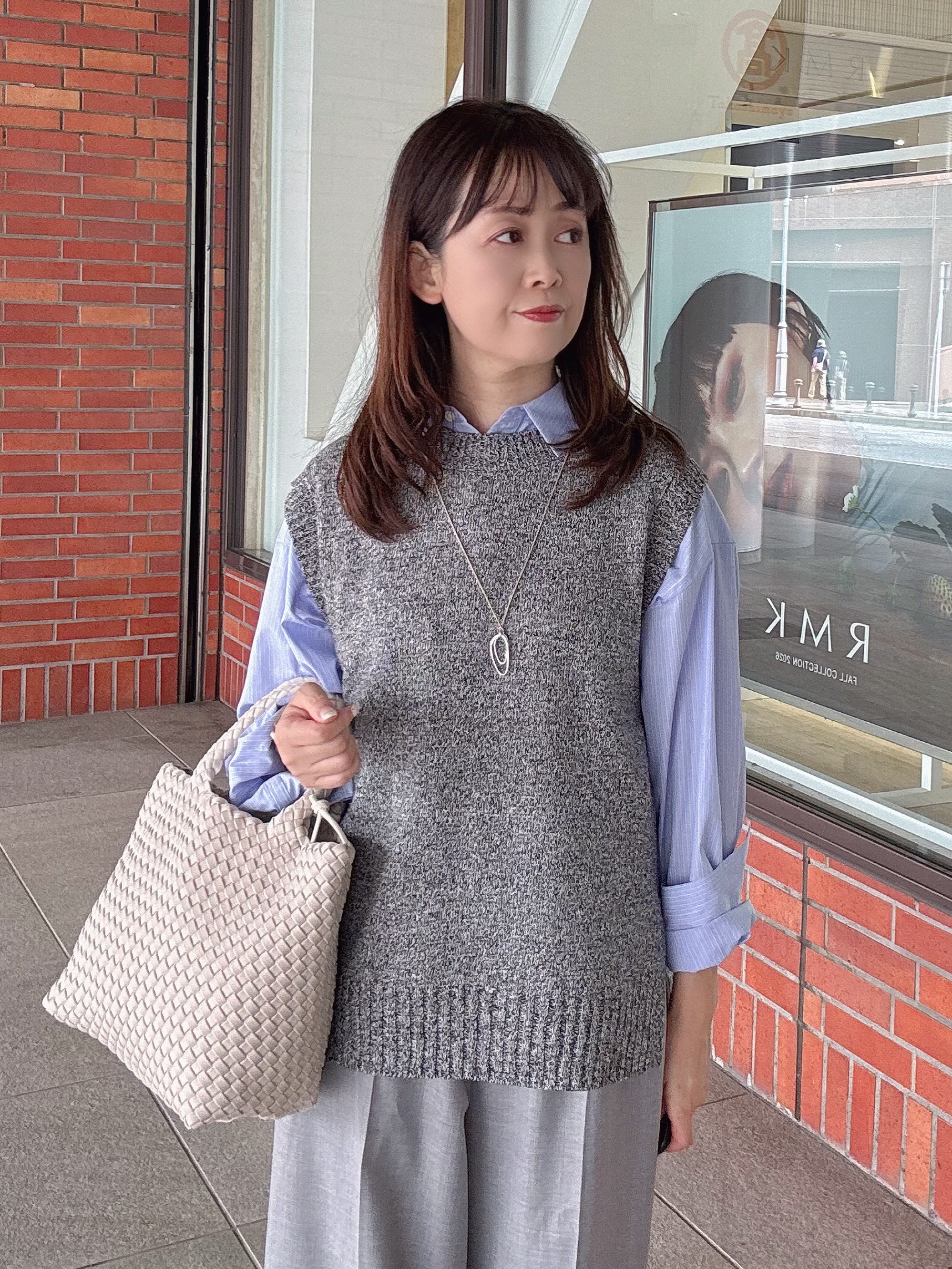 makiさんの「UNTITLED｜【6色展開/コットン100】カラーベーシックシャツ」を使ったコーディネート
