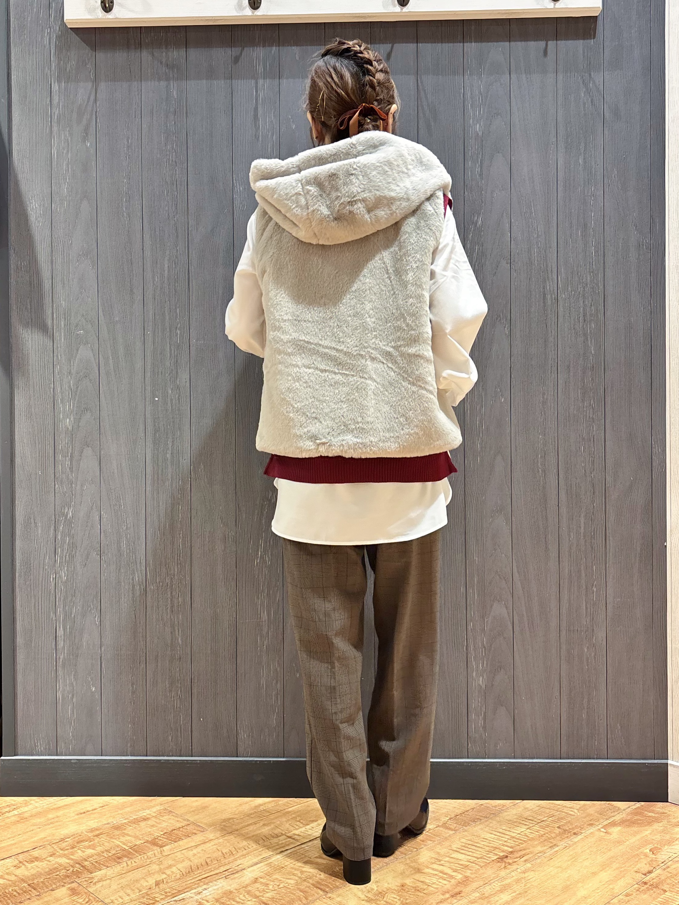 meiさんの「SHOO･LA･RUE｜【洗濯機可/撥水/マルチWAY】ファーライナー付き 毎日欲張りマンパ」を使ったコーディネート