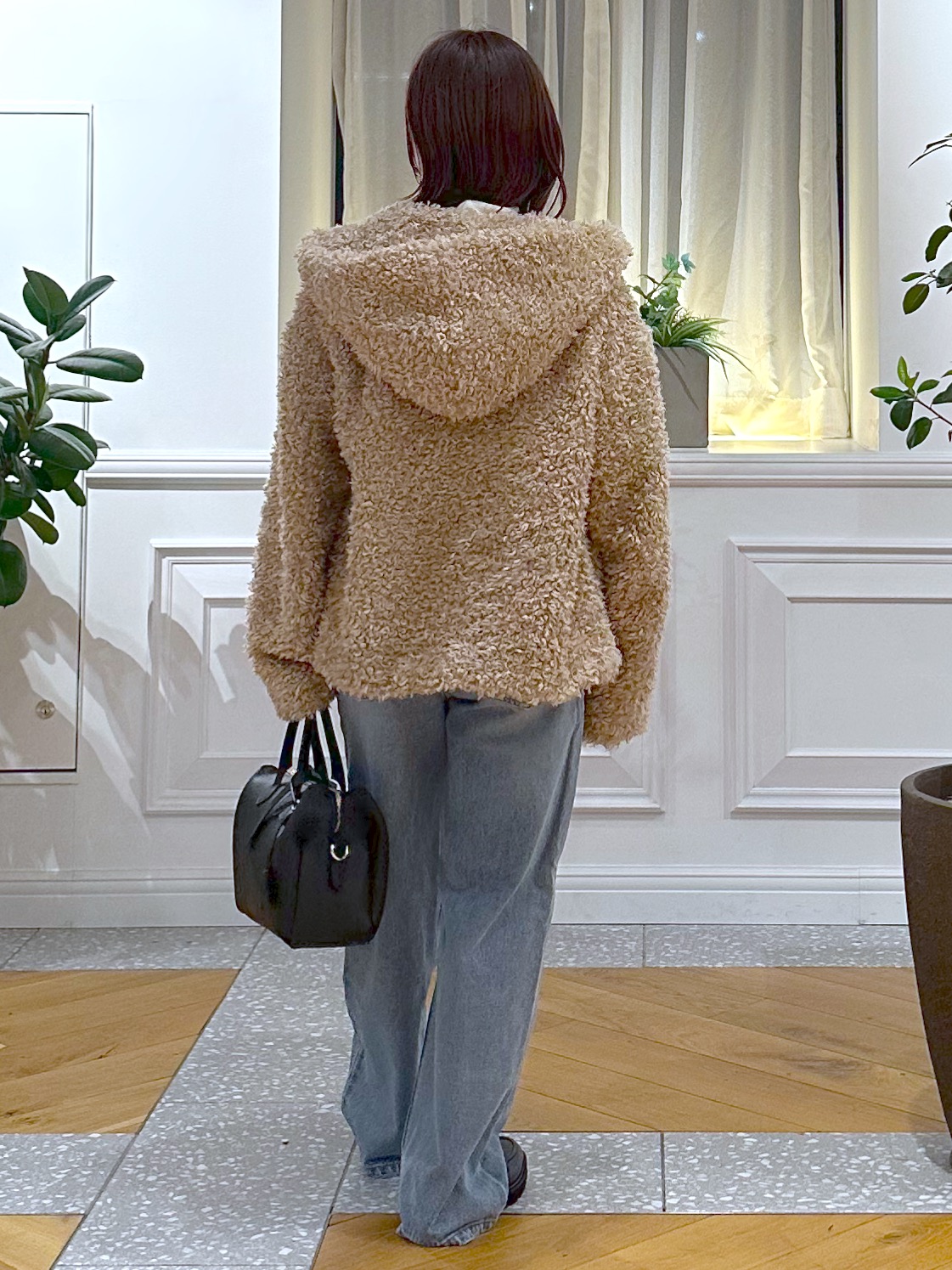 なべこさんの「DRESSTERIOR｜プードルボアパーカー」を使ったコーディネート