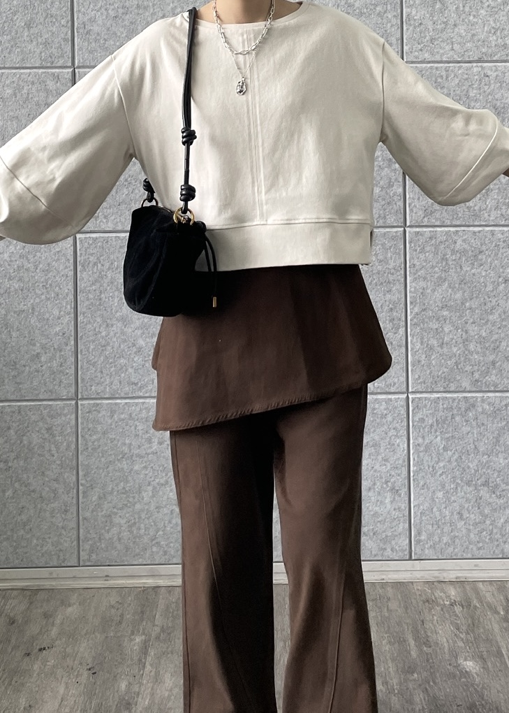 Renoさんの「INDIVI｜ロングスリーブフォルムカットソー【洗える】」を使ったコーディネート