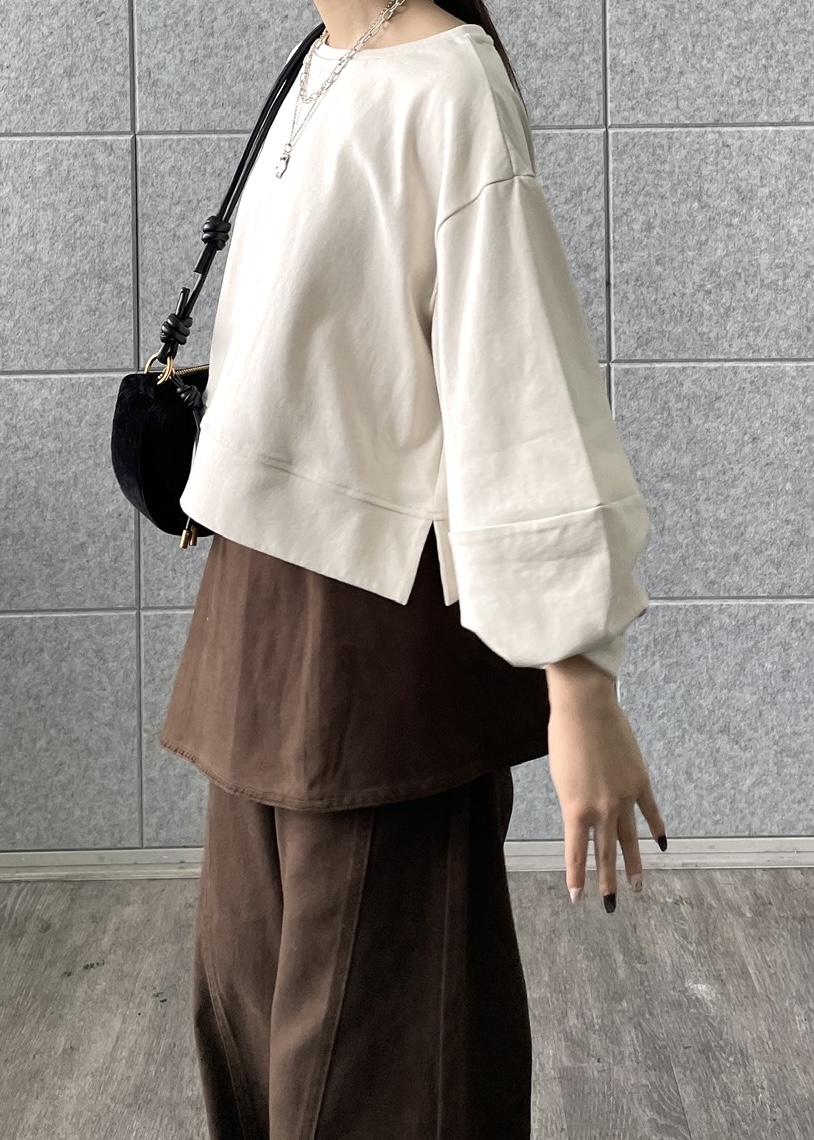 Renoさんの「INDIVI｜ロングスリーブフォルムカットソー【洗える】」を使ったコーディネート