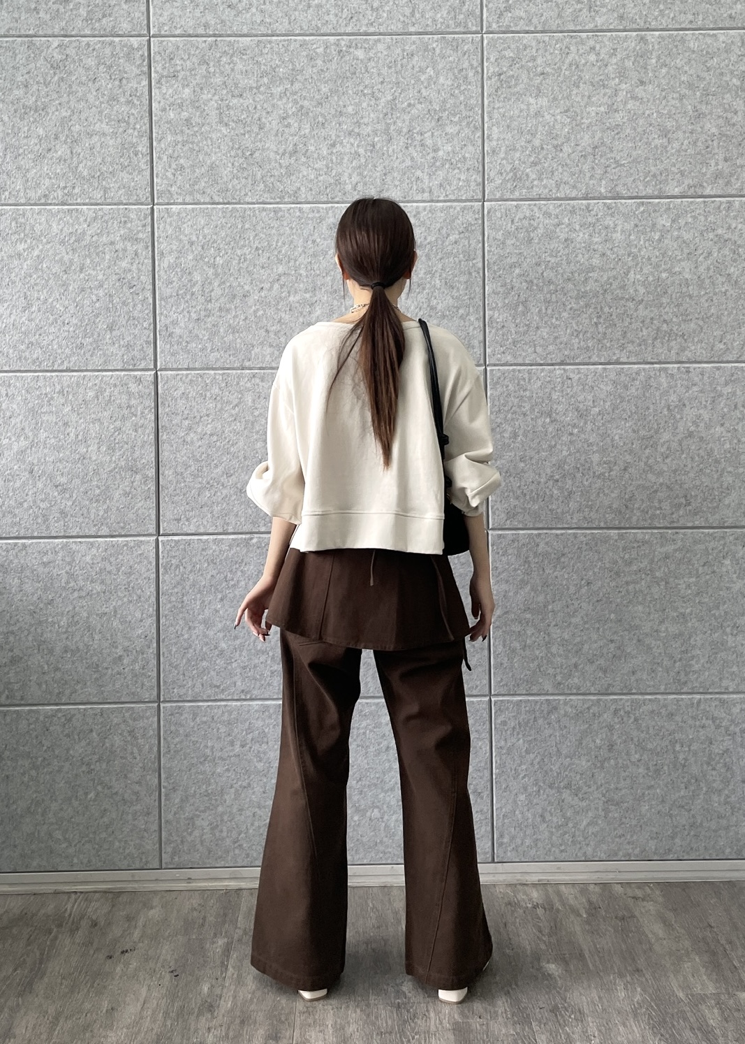 Renoさんの「INDIVI｜ロングスリーブフォルムカットソー【洗える】」を使ったコーディネート