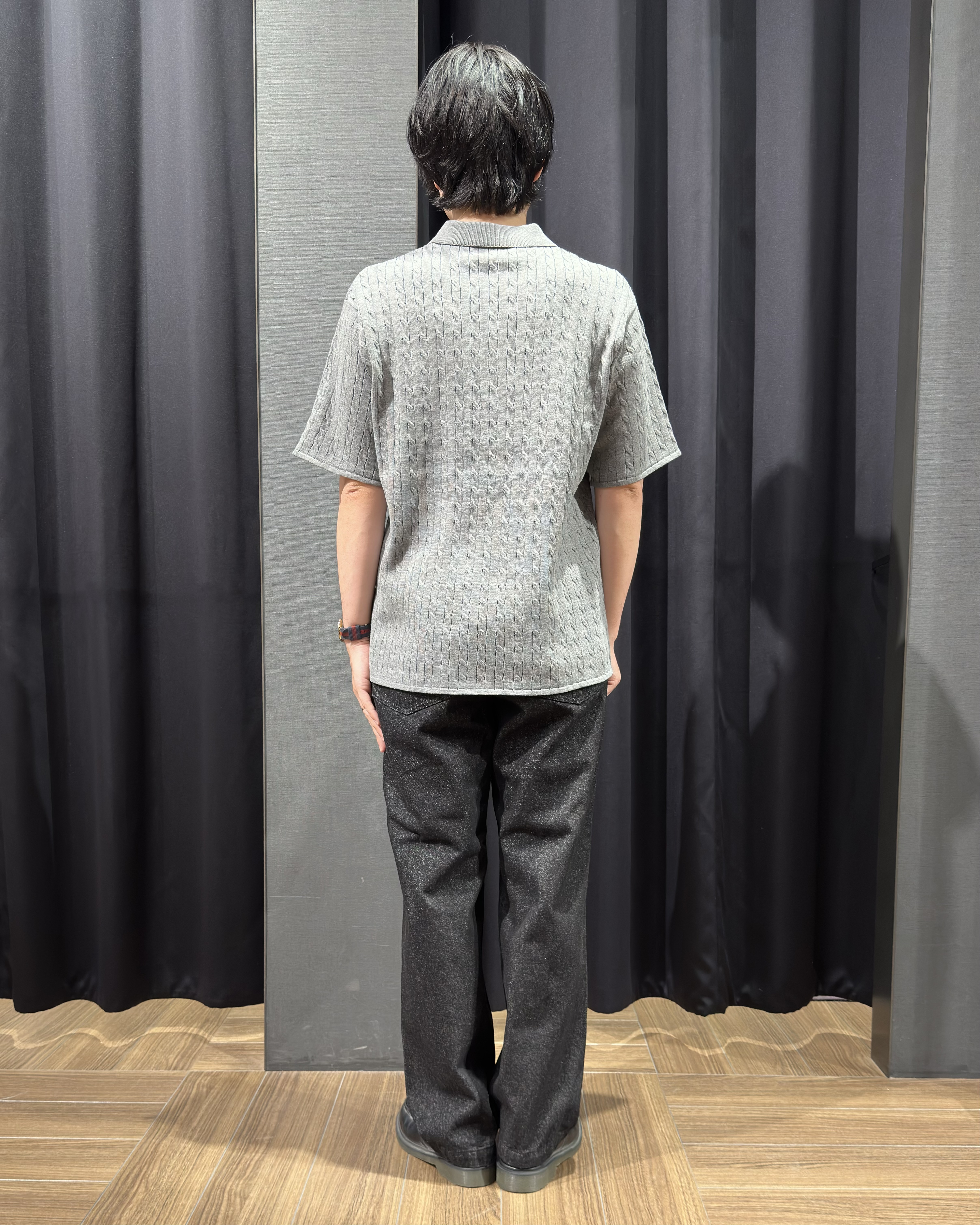 tomoyaさんの「THE SHOP TK｜POLO BCS/ケーブルニットポロ」を使ったコーディネート