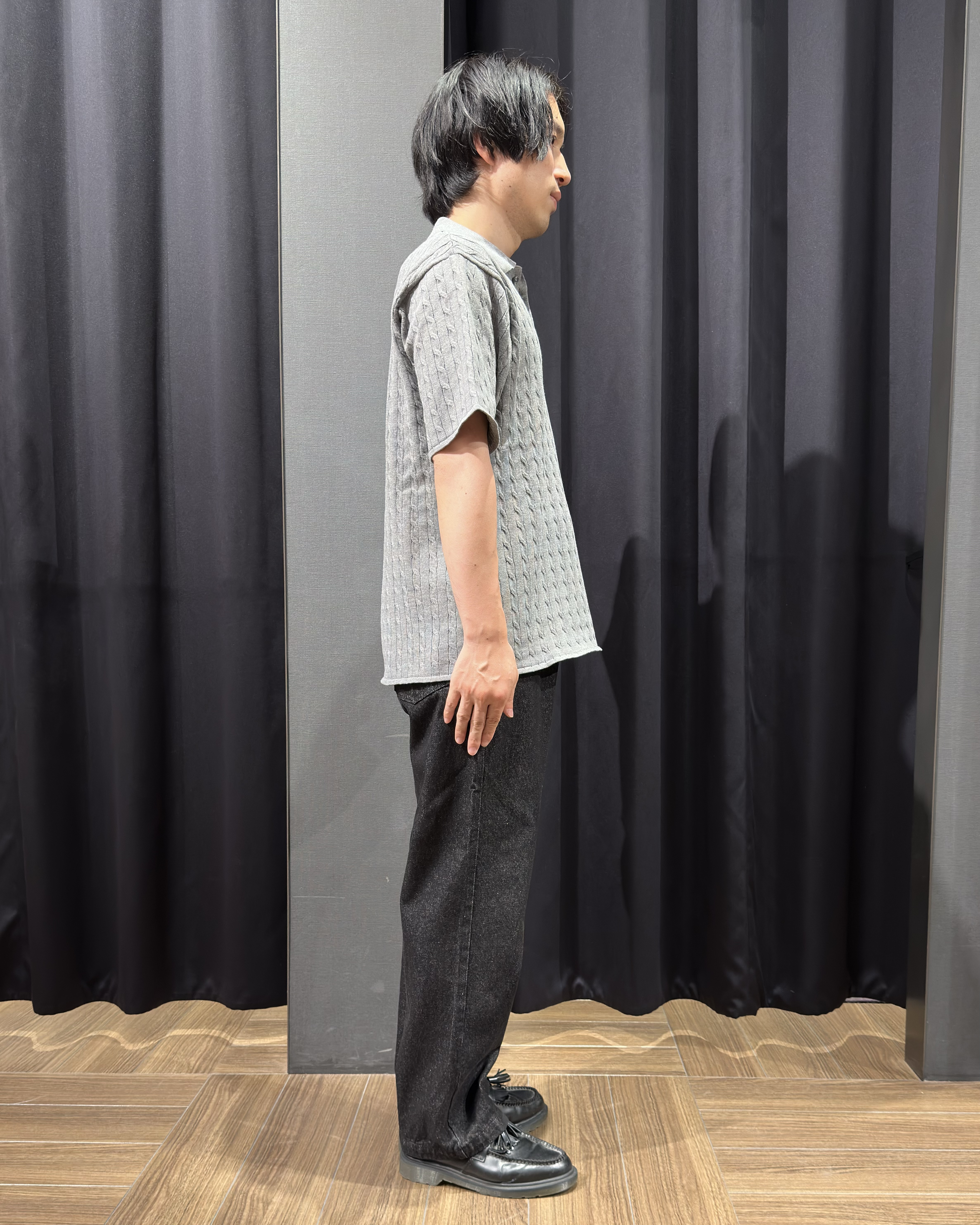 tomoyaさんの「THE SHOP TK｜POLO BCS/ケーブルニットポロ」を使ったコーディネート
