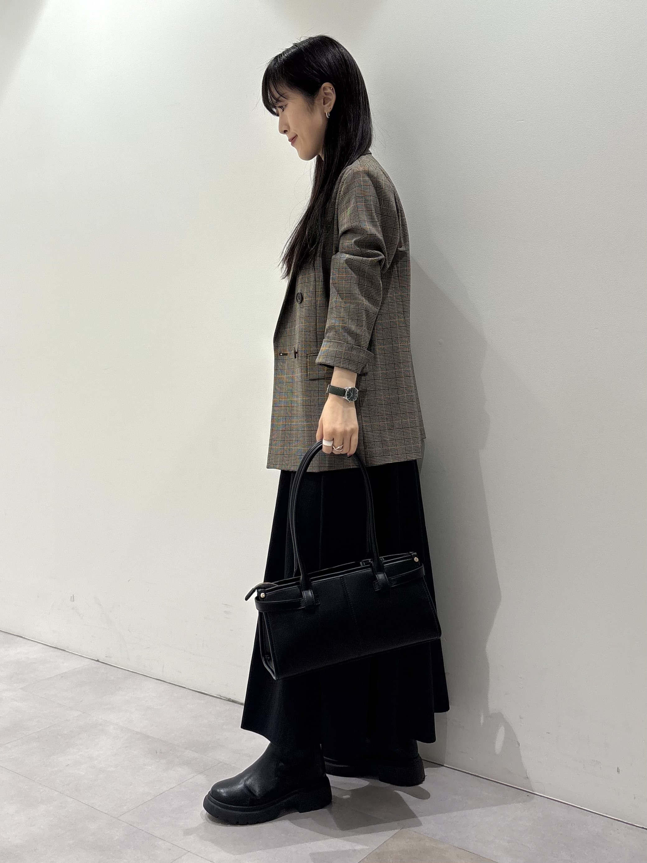 KEIKOさんの「INDIVI｜【洗濯機OK／ストレッチ◎】秋はじめのダブルジャケット」を使ったコーディネート