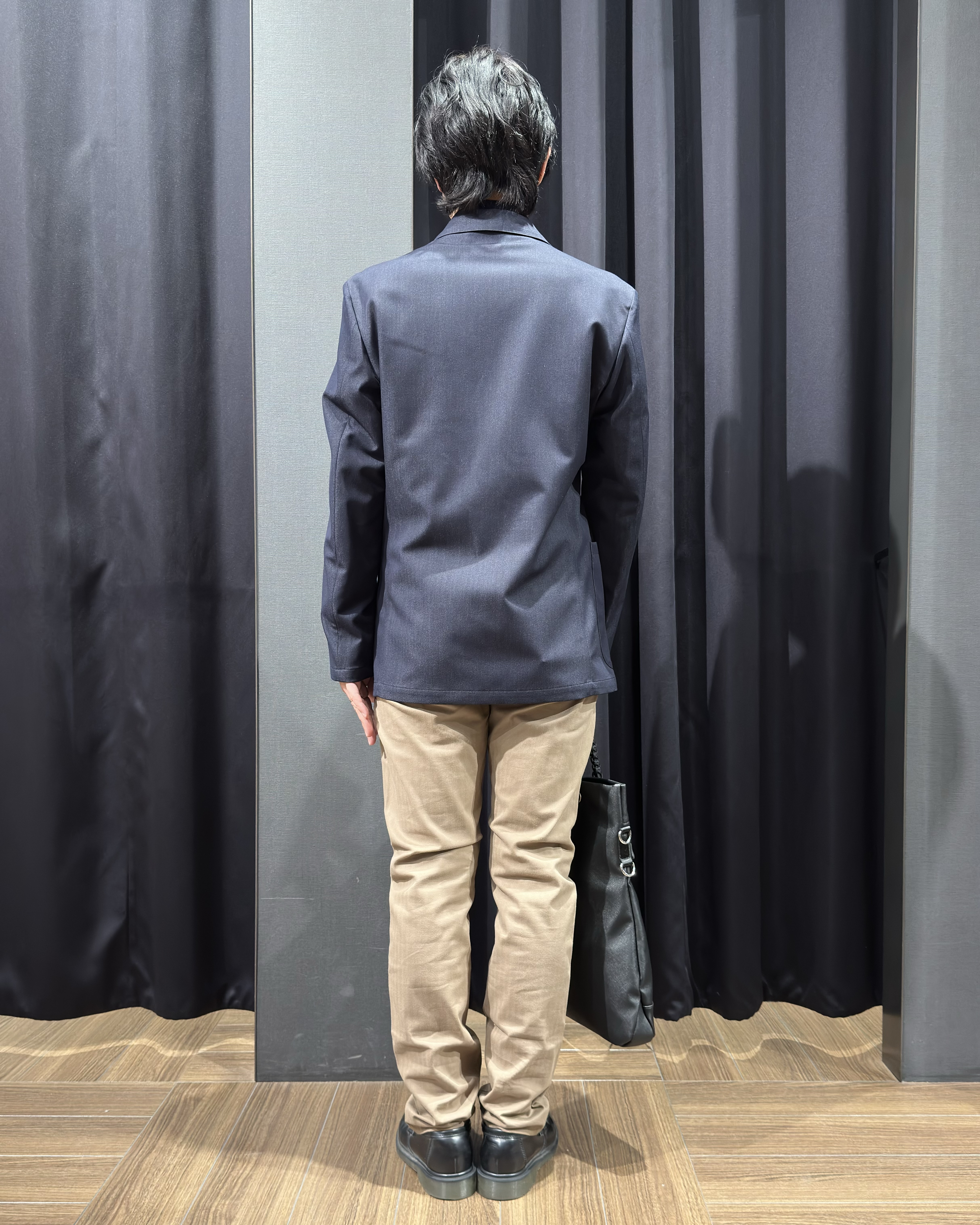 tomoyaさんの「THE SHOP TK｜【ストレッチ／洗濯機OK／セットアップ可】デニムライク ジャケット」を使ったコーディネート