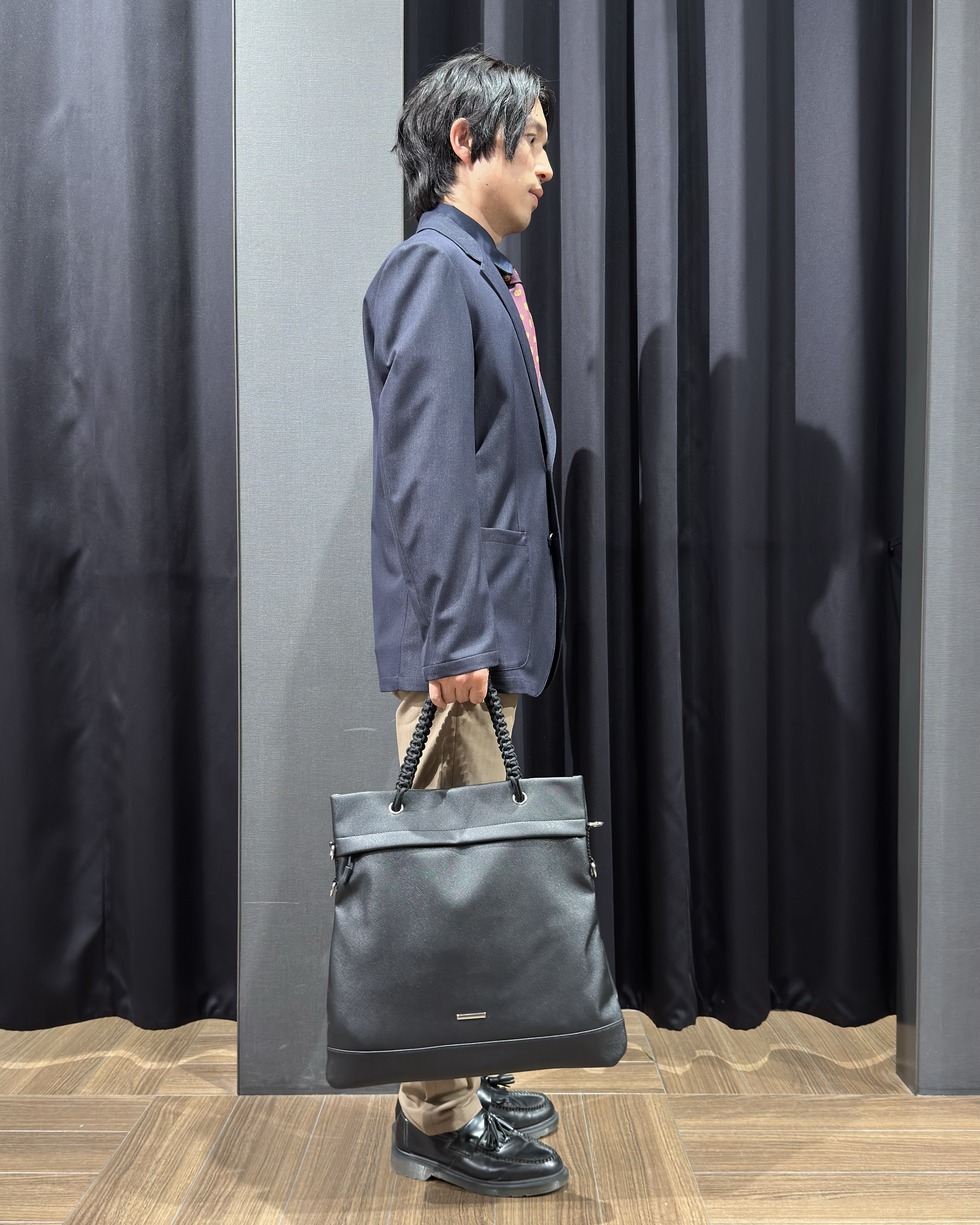 tomoyaさんの「THE SHOP TK｜【ストレッチ／洗濯機OK／セットアップ可】デニムライク ジャケット」を使ったコーディネート