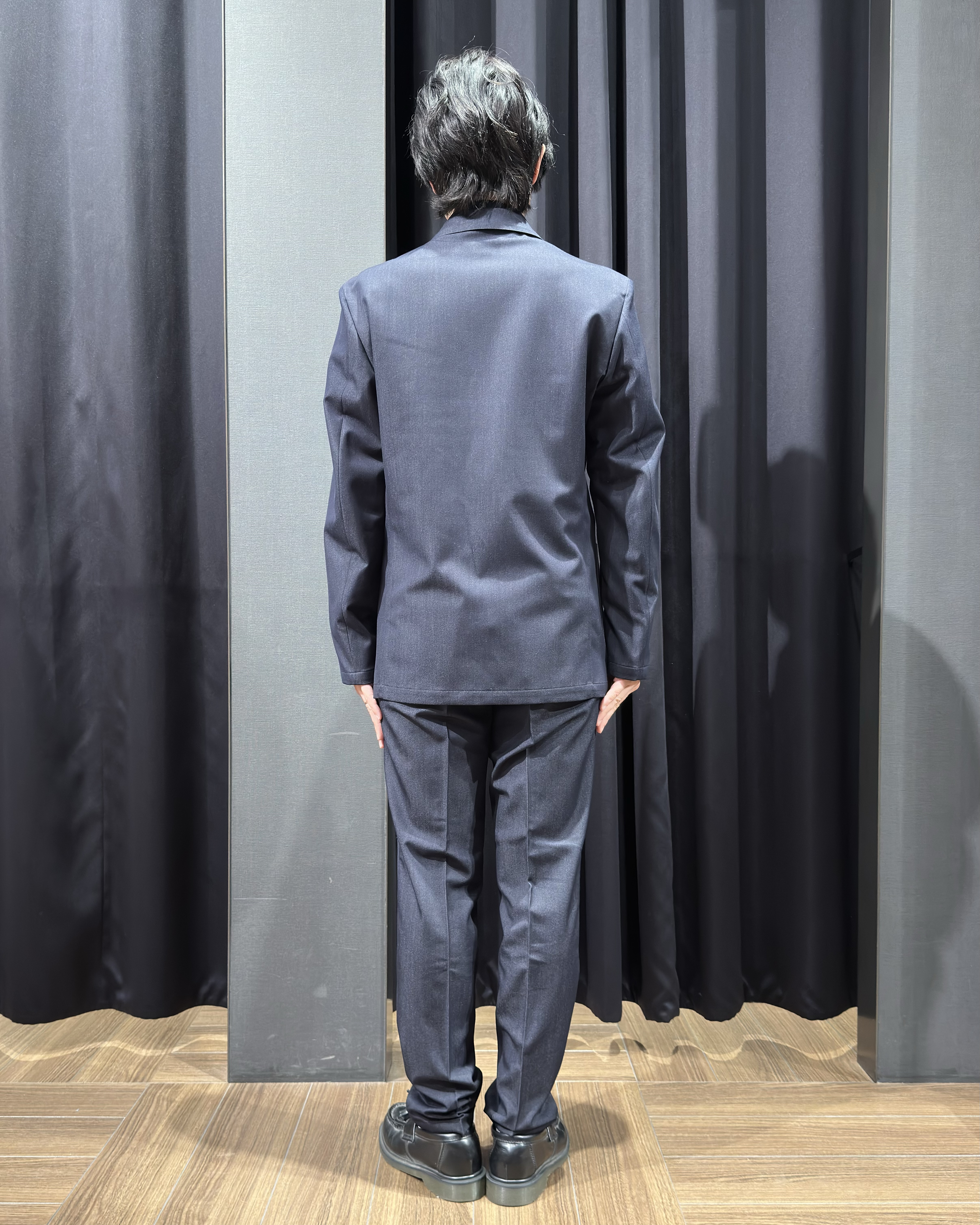 tomoyaさんの「THE SHOP TK｜【ストレッチ／洗濯機OK／セットアップ可】デニムライク ジャケット」を使ったコーディネート