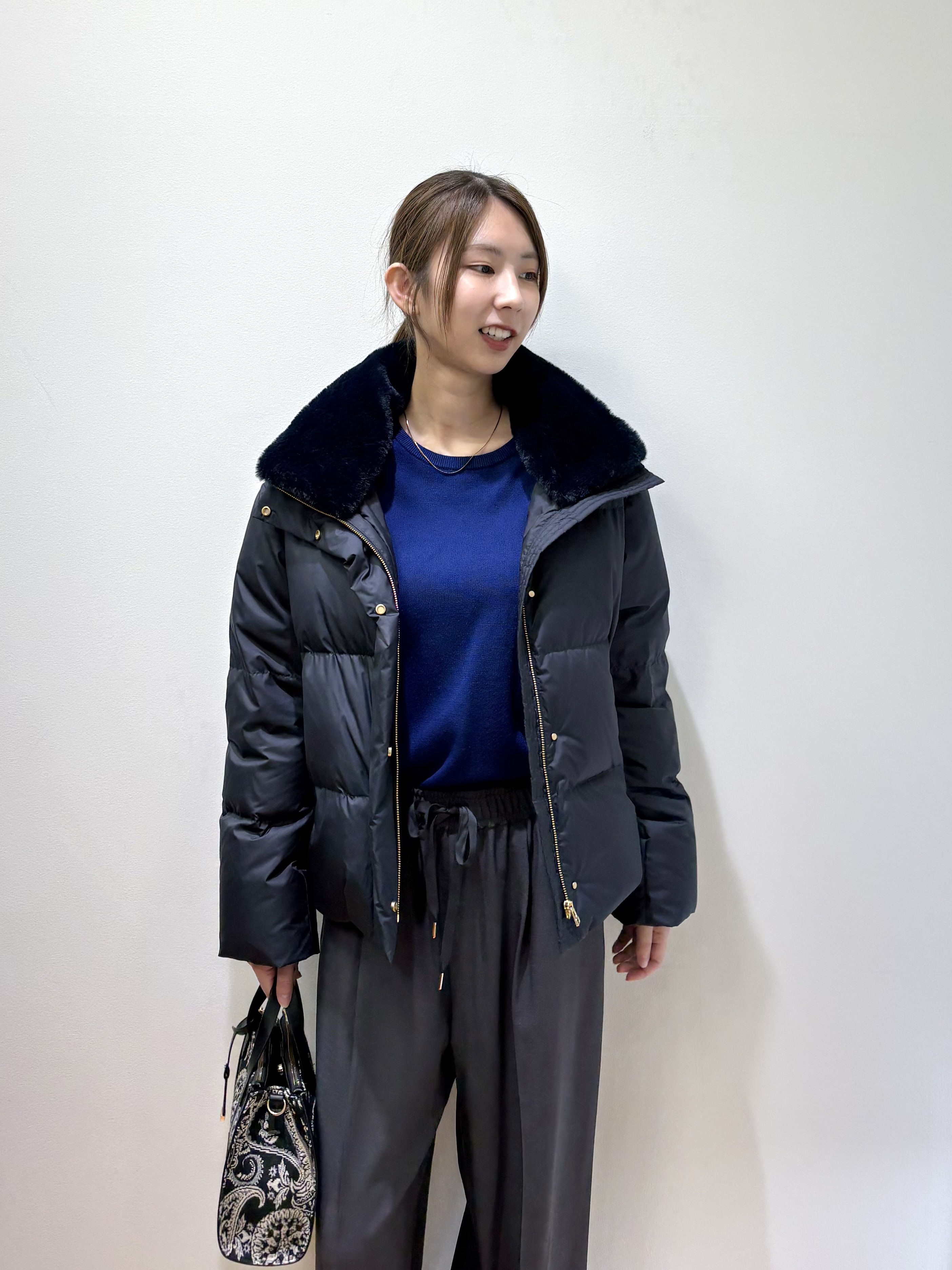 めぐさんの「OPAQUE.CLIP｜美形シルエット イージーワイドパンツ【洗濯機OK】」を使ったコーディネート