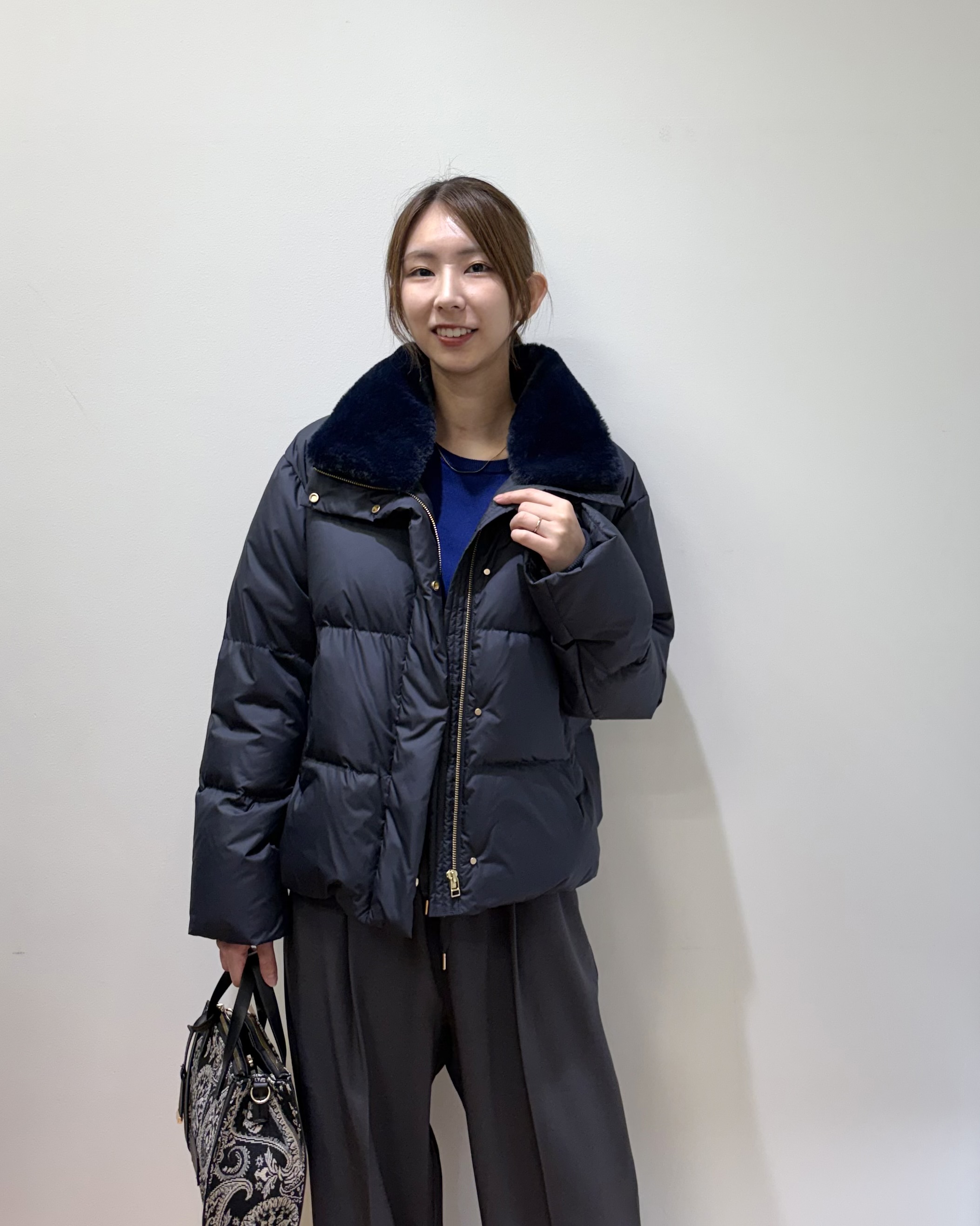 めぐさんの「OPAQUE.CLIP｜美形シルエット イージーワイドパンツ【洗濯機OK】」を使ったコーディネート