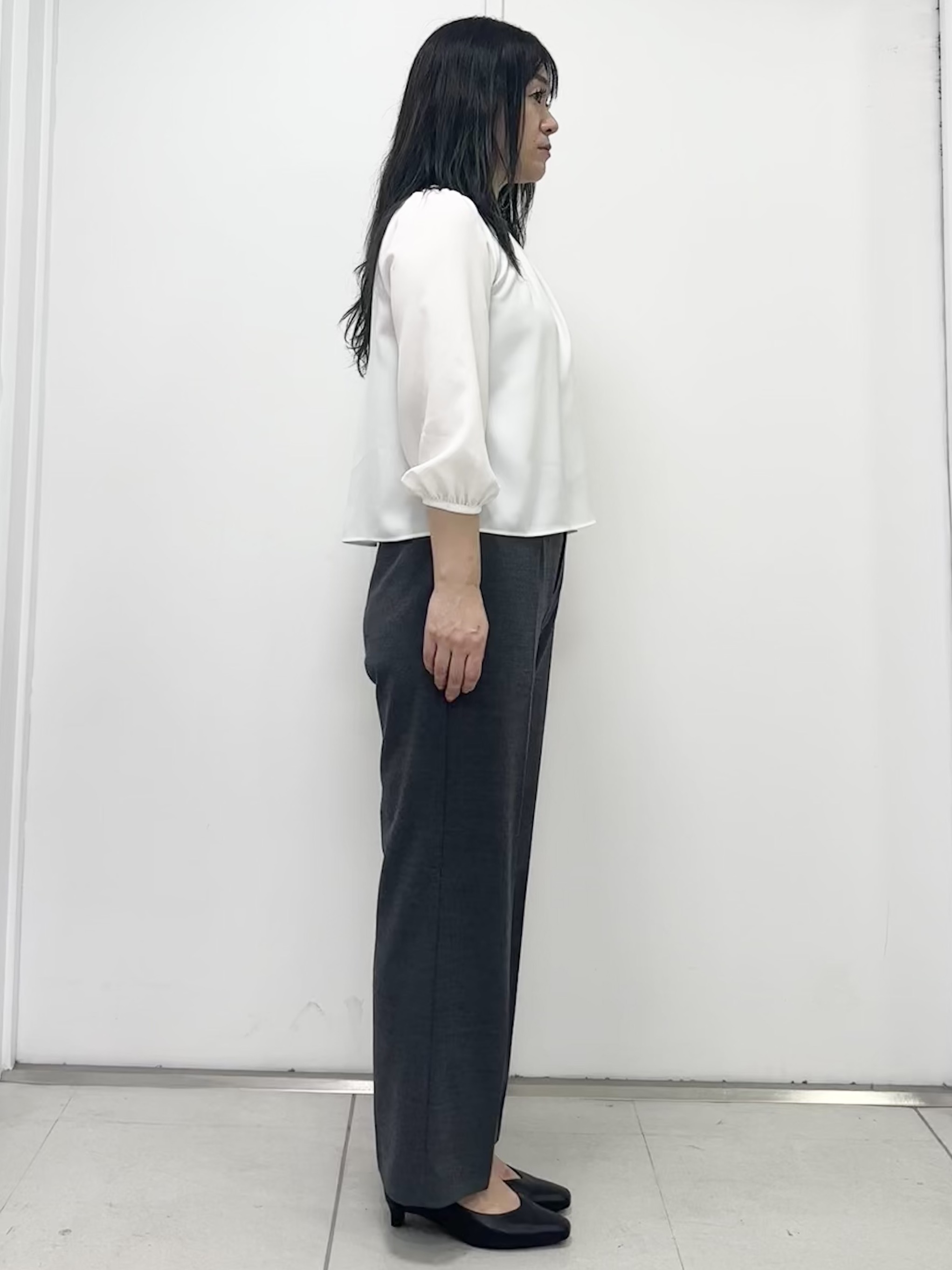 miさんの「Reflect｜【SS-4Lサイズ／セットアップ可】匠ジャケット／ロングテーラード」を使ったコーディネート
