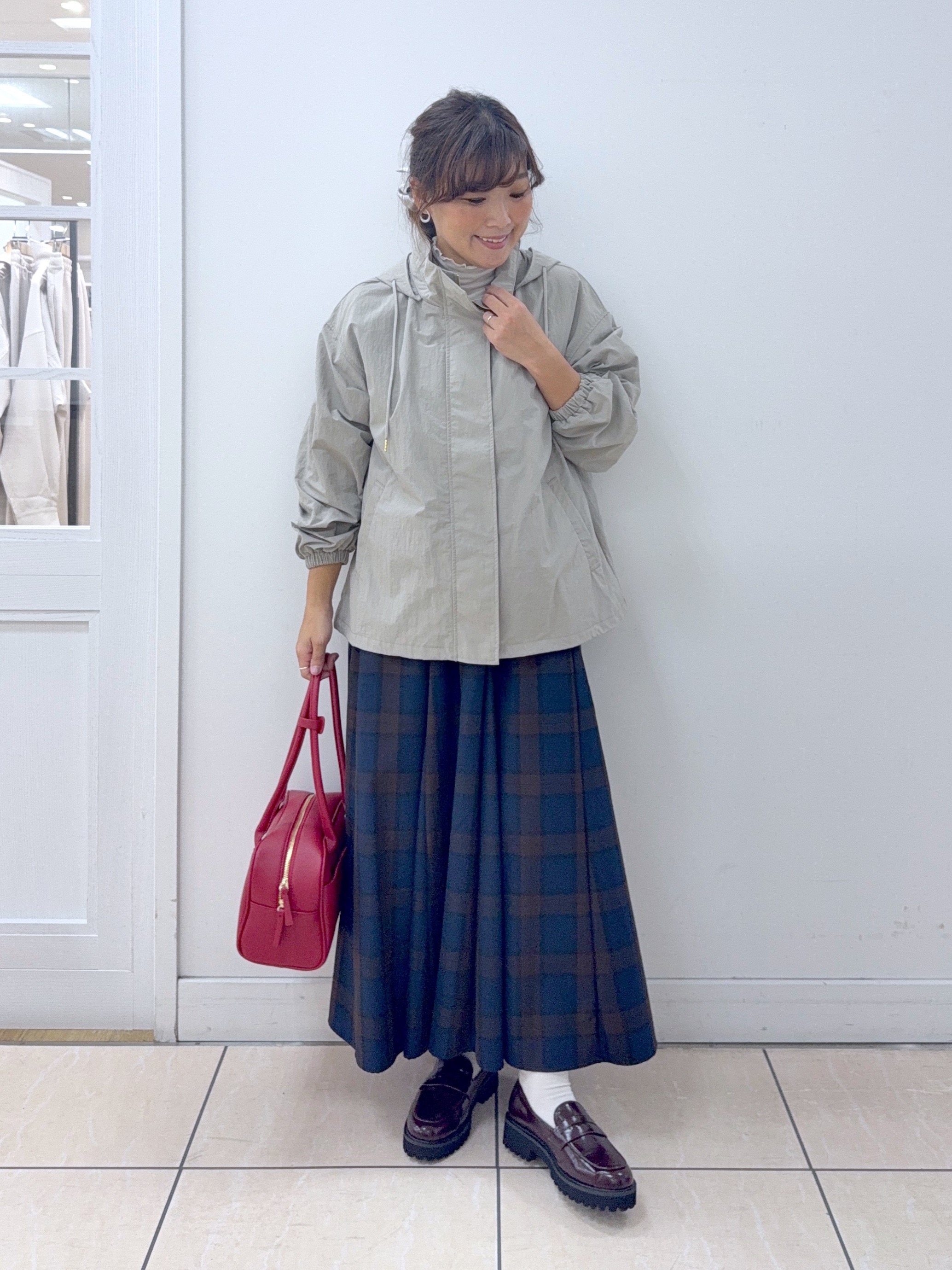 Osawaさんの「Dessin｜【撥水/2WAY/洗える】フード取り外し可能 撥水ナイロンマンパ」を使ったコーディネート