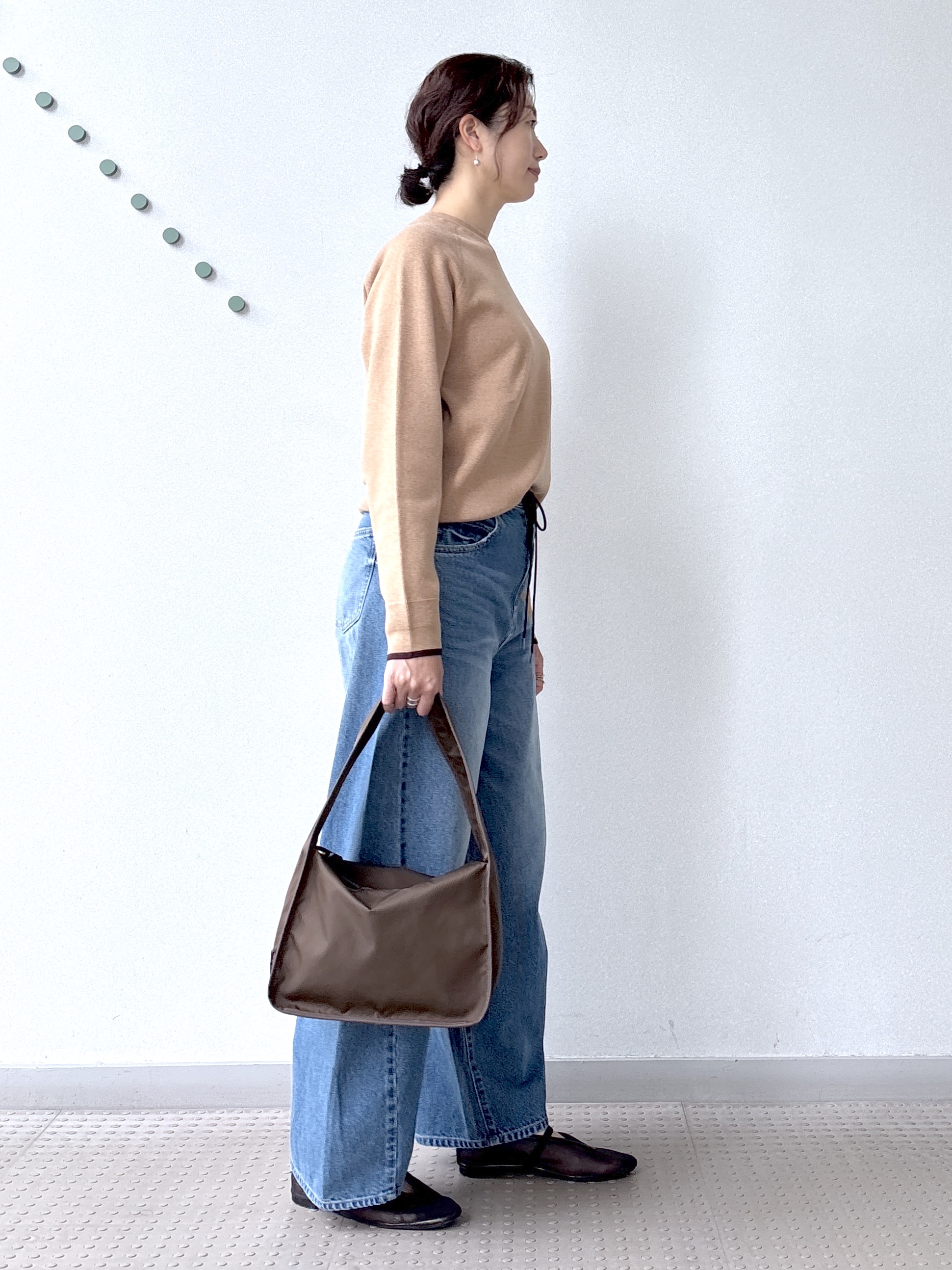 saitoさんの「DRESSTERIOR｜【6色展開/マシンウォッシャブル】コットンカシミヤニット」を使ったコーディネート