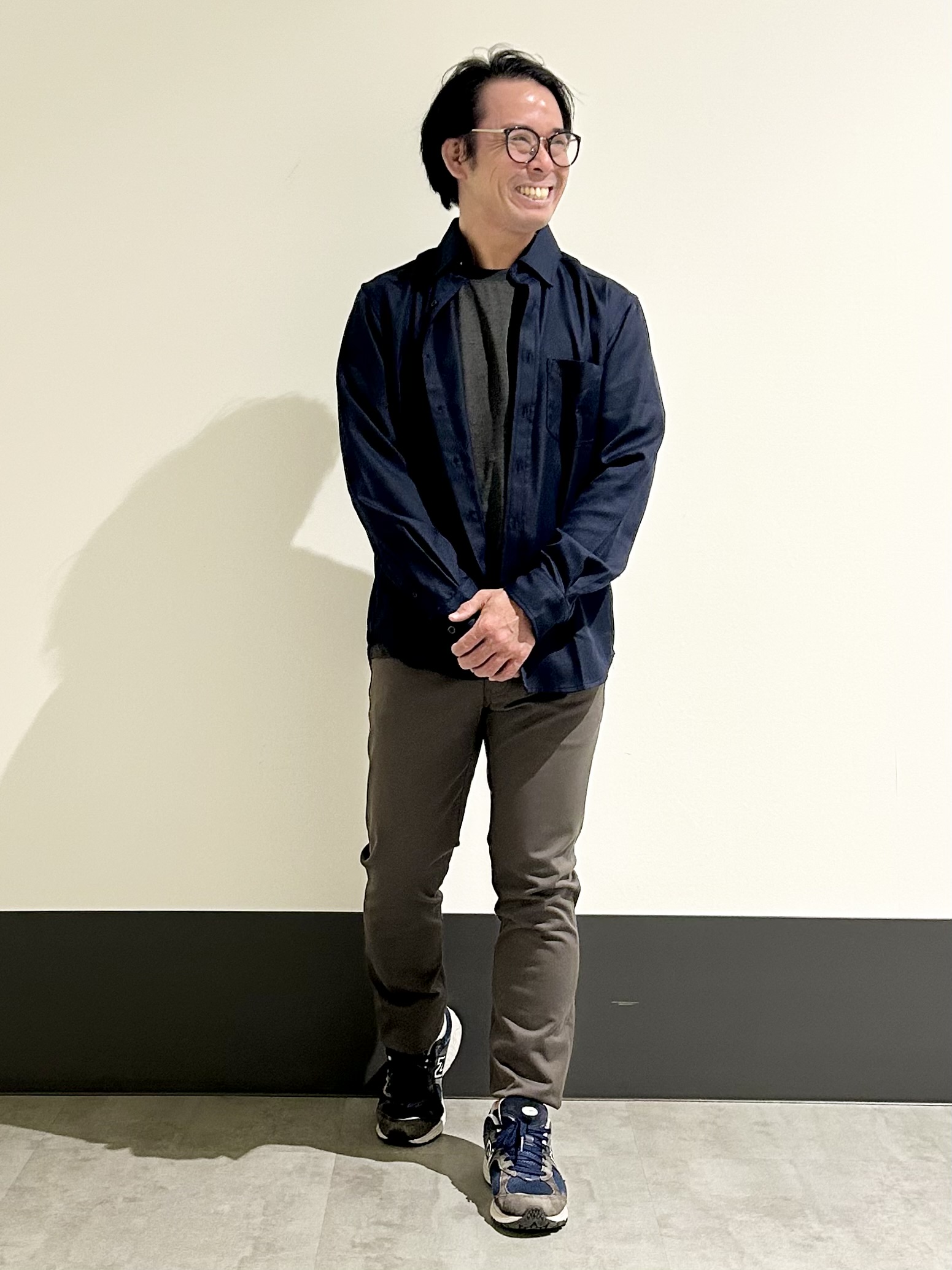 KENJI Iさんの「THE SHOP TK｜【防シワ／洗濯機OK】アソート 長袖ネルシャツ」を使ったコーディネート