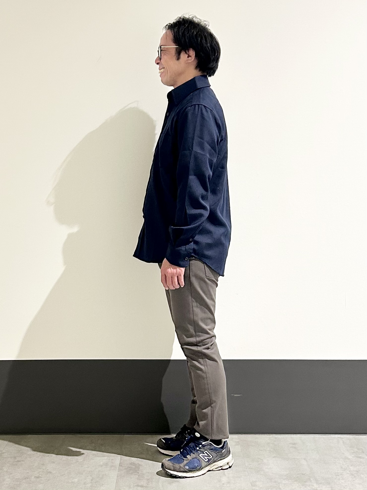 KENJI Iさんの「THE SHOP TK｜【防シワ／洗濯機OK】アソート 長袖ネルシャツ」を使ったコーディネート