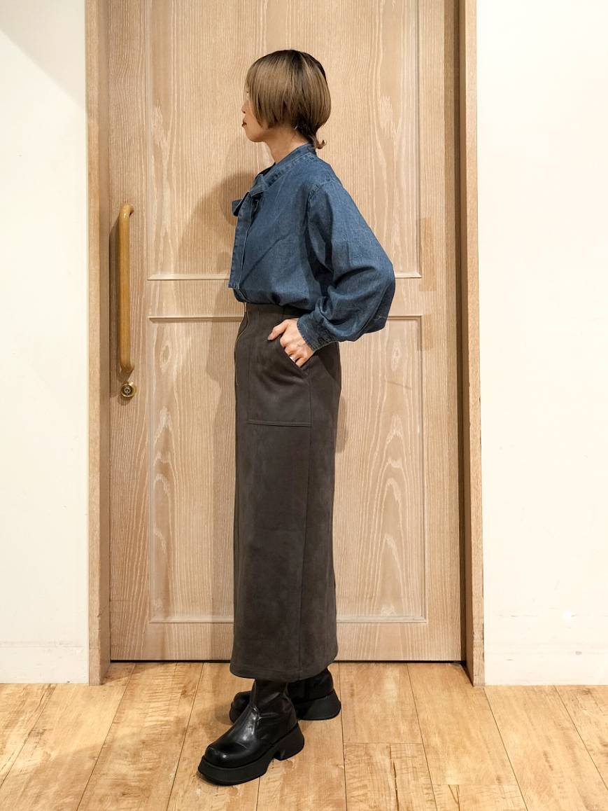 YUKIさんの「SHOO･LA･RUE｜【セットアップ可/洗濯機可】軽やかに羽織れる スポンディッシュ ニットカーディガン」を使ったコーディネート