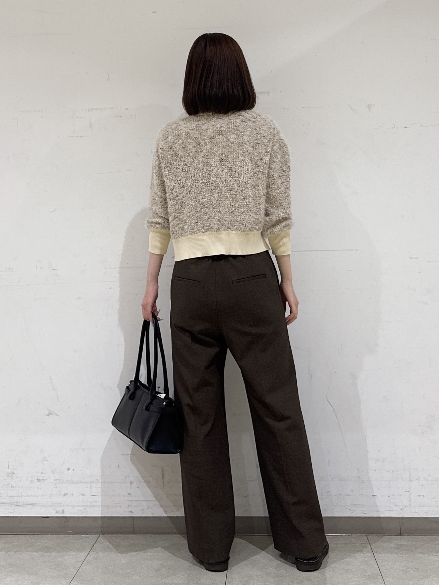 rinaさんの「INDIVI｜【洗濯機OK／ストレッチ◎】ストレートワイドパンツ」を使ったコーディネート