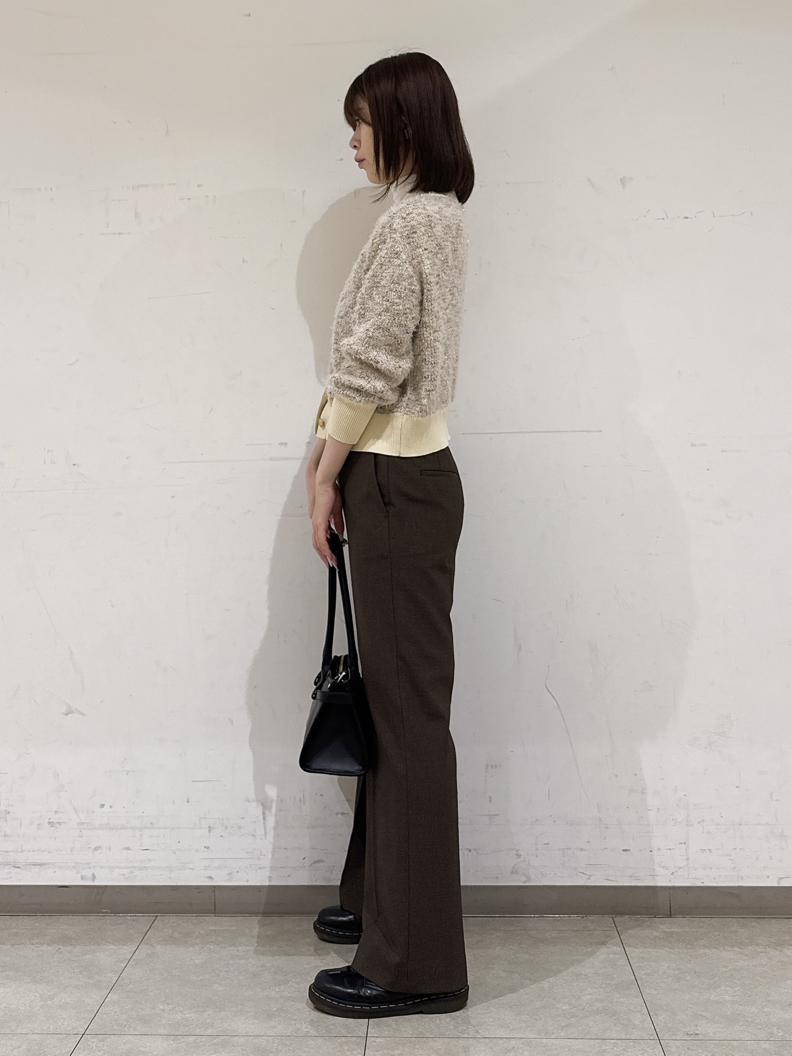 rinaさんの「INDIVI｜【洗濯機OK／ストレッチ◎】ストレートワイドパンツ」を使ったコーディネート