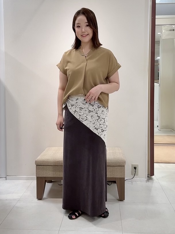 YUIさんの「UNTITLED｜【セットアップ可/UVカット】エアリークールブラウス」を使ったコーディネート
