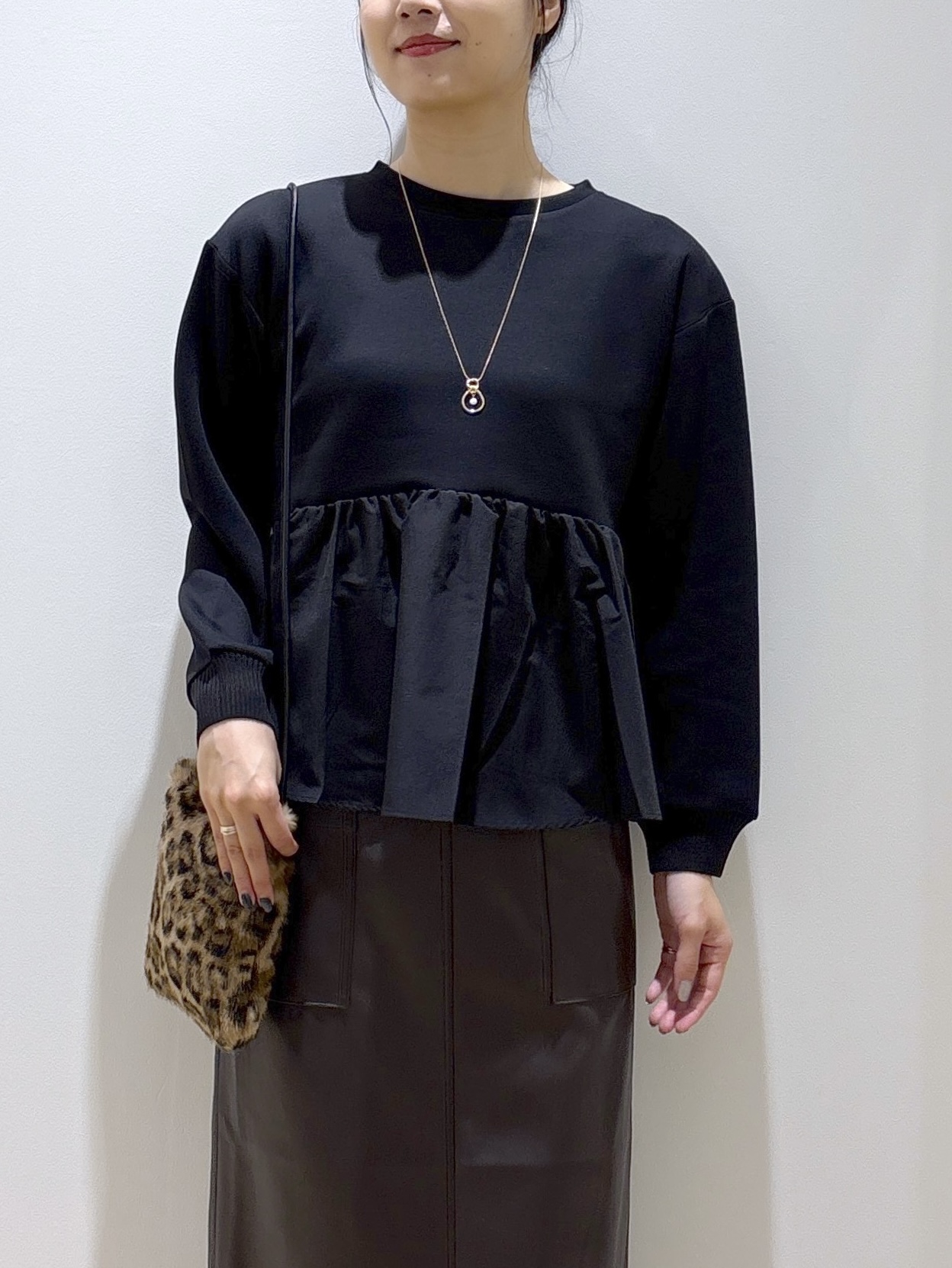 sachikoさんの「OPAQUE.CLIP｜ペプラムドッキングトップス【洗濯機OK】」を使ったコーディネート