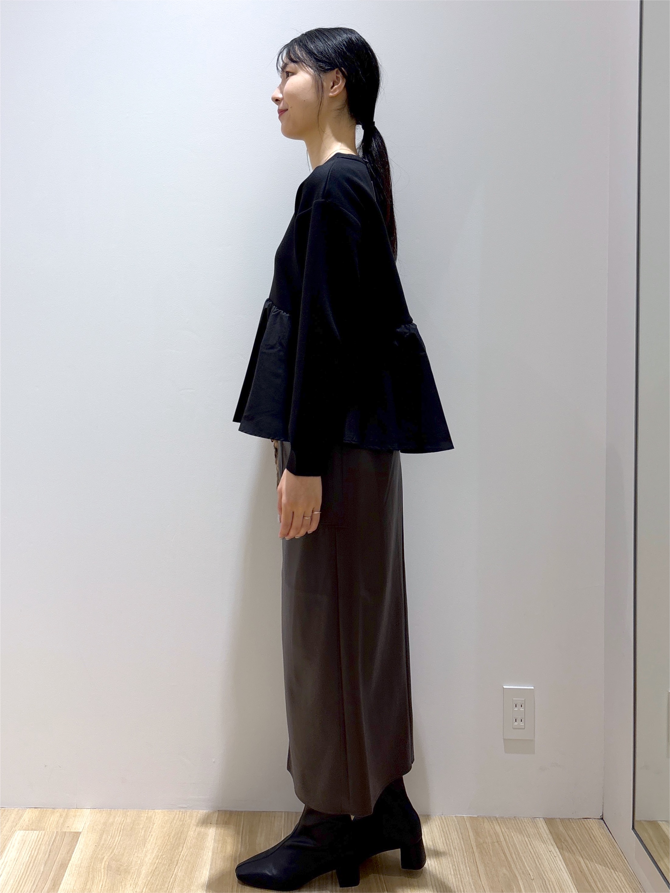 sachikoさんの「OPAQUE.CLIP｜ペプラムドッキングトップス【洗濯機OK】」を使ったコーディネート