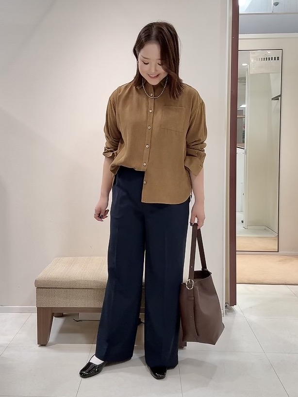YUIさんの「UNTITLED｜【セットアップ可/秋羽織り】スエードライクシャツ」を使ったコーディネート