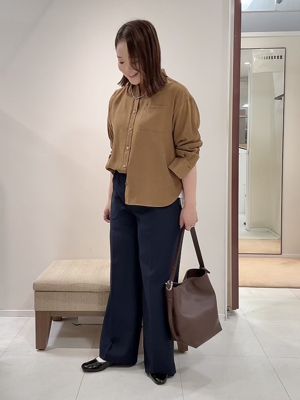 YUIさんの「UNTITLED｜【セットアップ可/秋羽織り】スエードライクシャツ」を使ったコーディネート