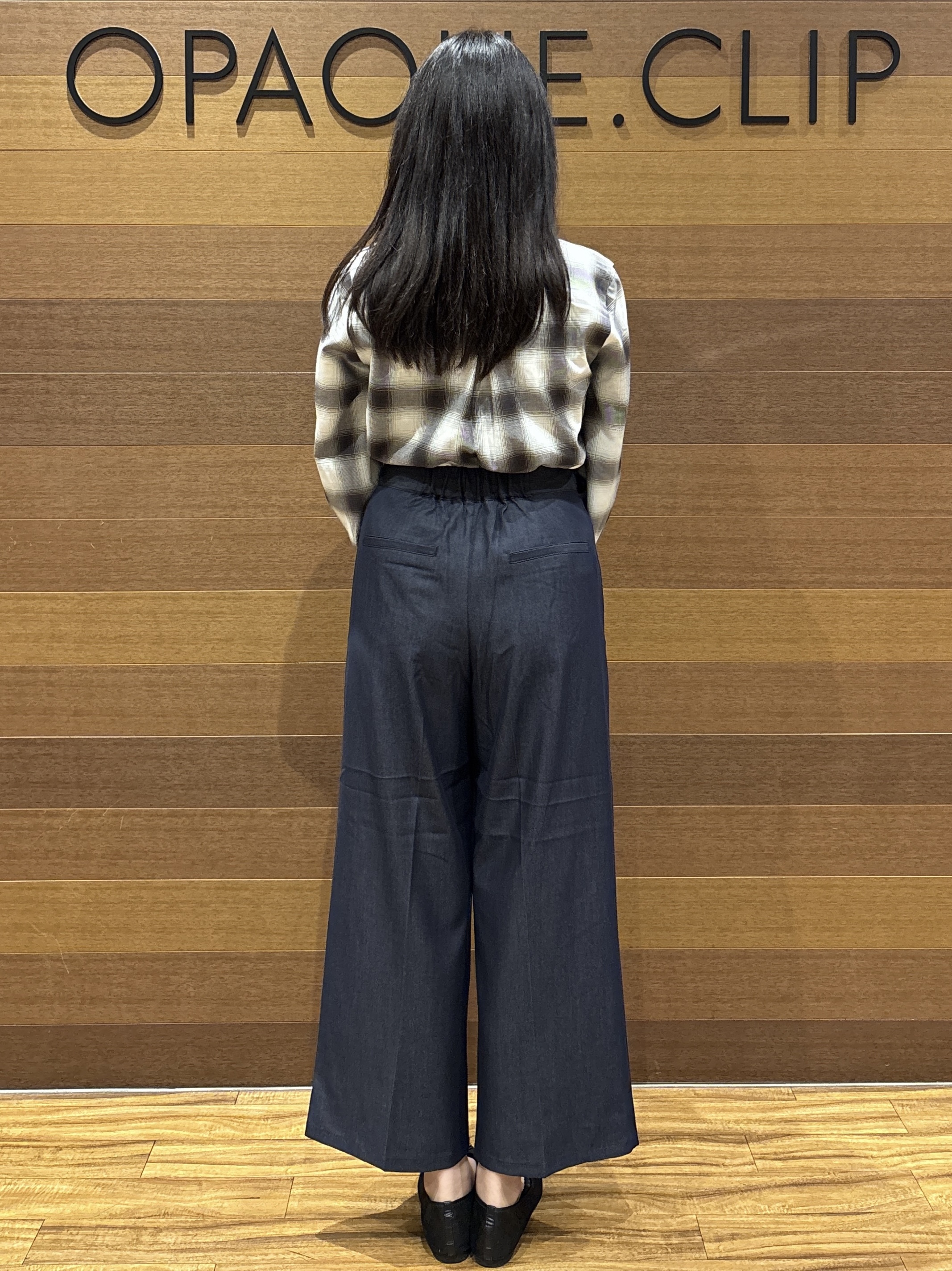 わかなさんの「OPAQUE.CLIP｜【チェック／無地】ボウタイブラウス《洗濯機OK／イージーアイロン》」を使ったコーディネート
