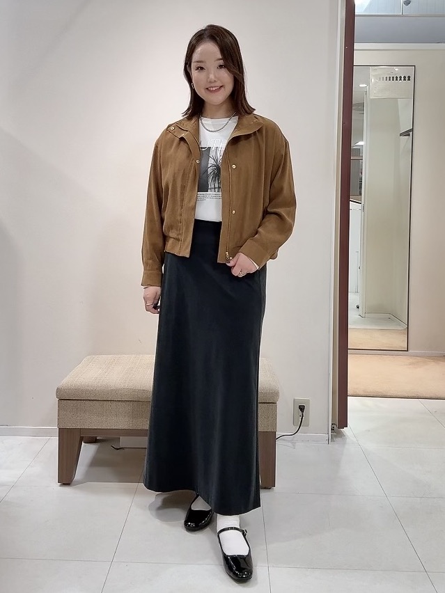YUIさんの「UNTITLED｜【セットアップ可/秋ジャケット】スエードライクブルゾン」を使ったコーディネート