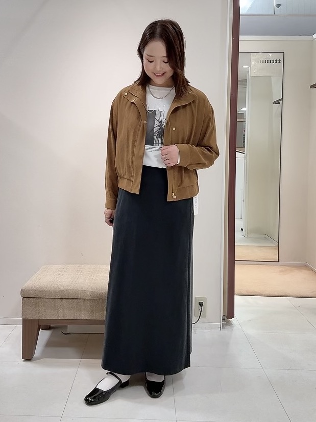 YUIさんの「UNTITLED｜【セットアップ可/秋ジャケット】スエードライクブルゾン」を使ったコーディネート