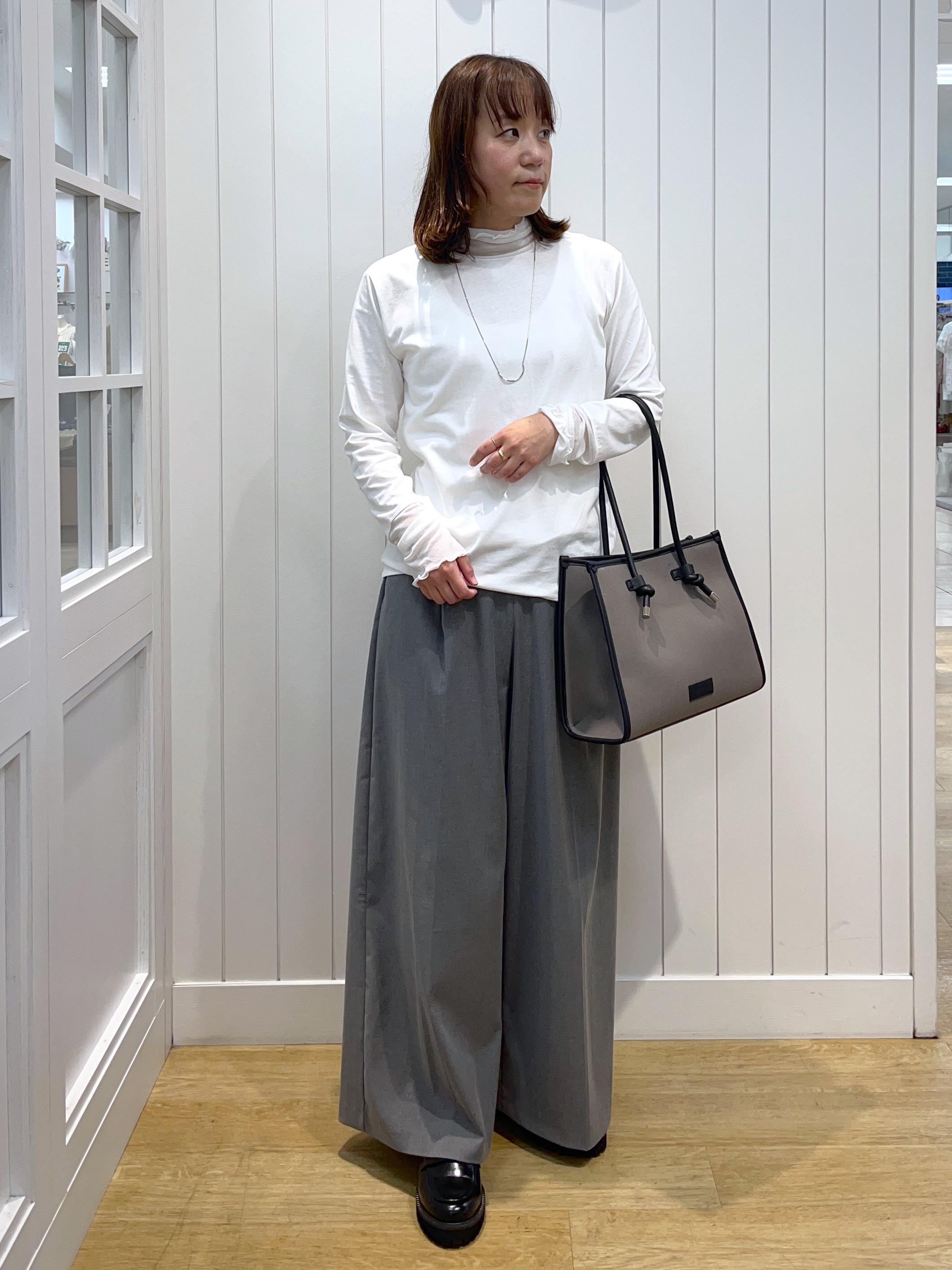 takayamaさんの「Dessin｜【洗える/6色展開】リングスナップミニ裏毛カーディガン」を使ったコーディネート
