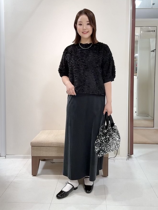 YUIさんの「UNTITLED｜【秋映え/体型カバー】フェザージャガードプルオーバー」を使ったコーディネート