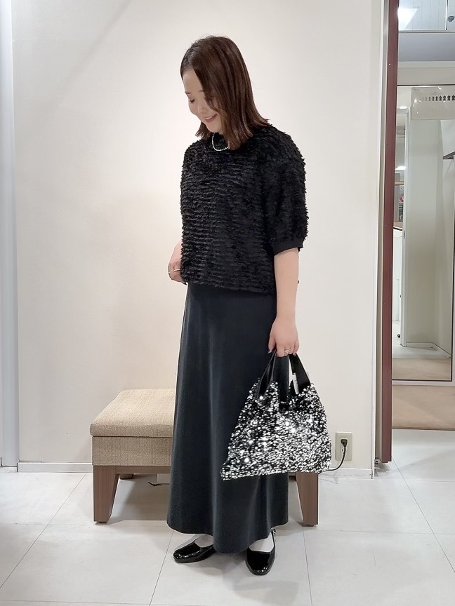 YUIさんの「UNTITLED｜【秋映え/体型カバー】フェザージャガードプルオーバー」を使ったコーディネート