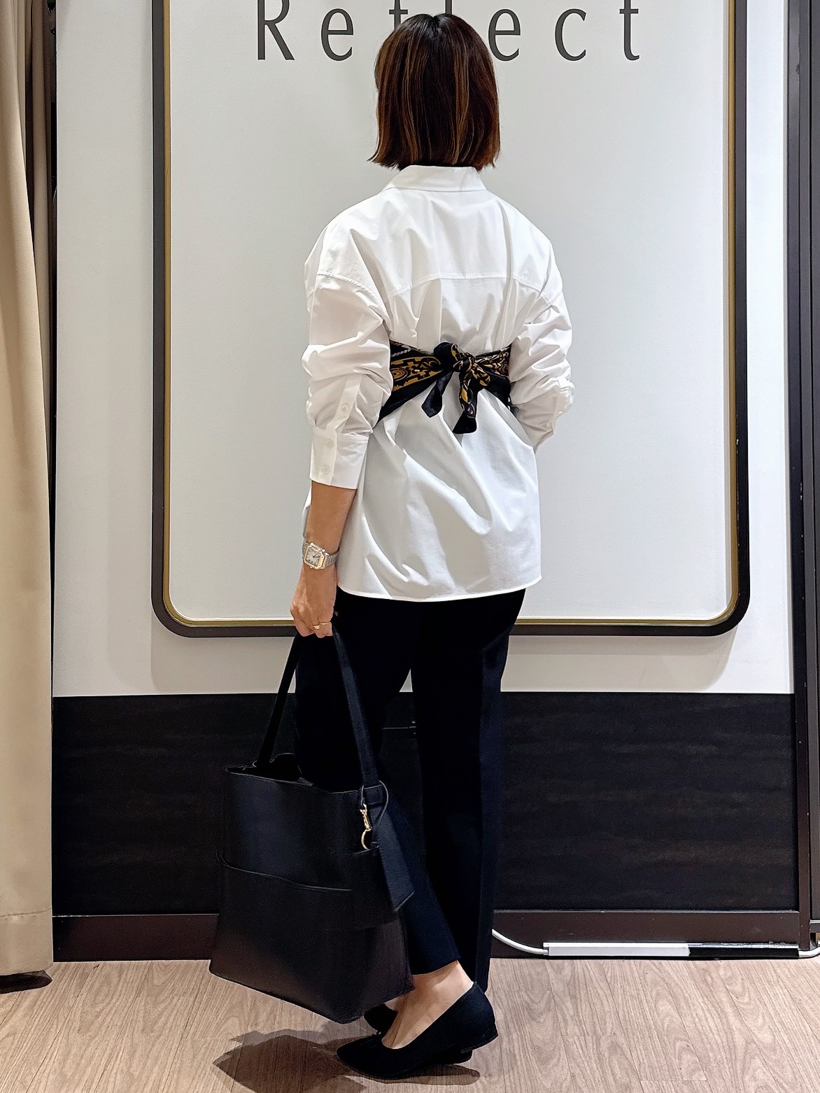 nekoさんの「Reflect｜【羽織◎】オフボディシルエットシャツ」を使ったコーディネート