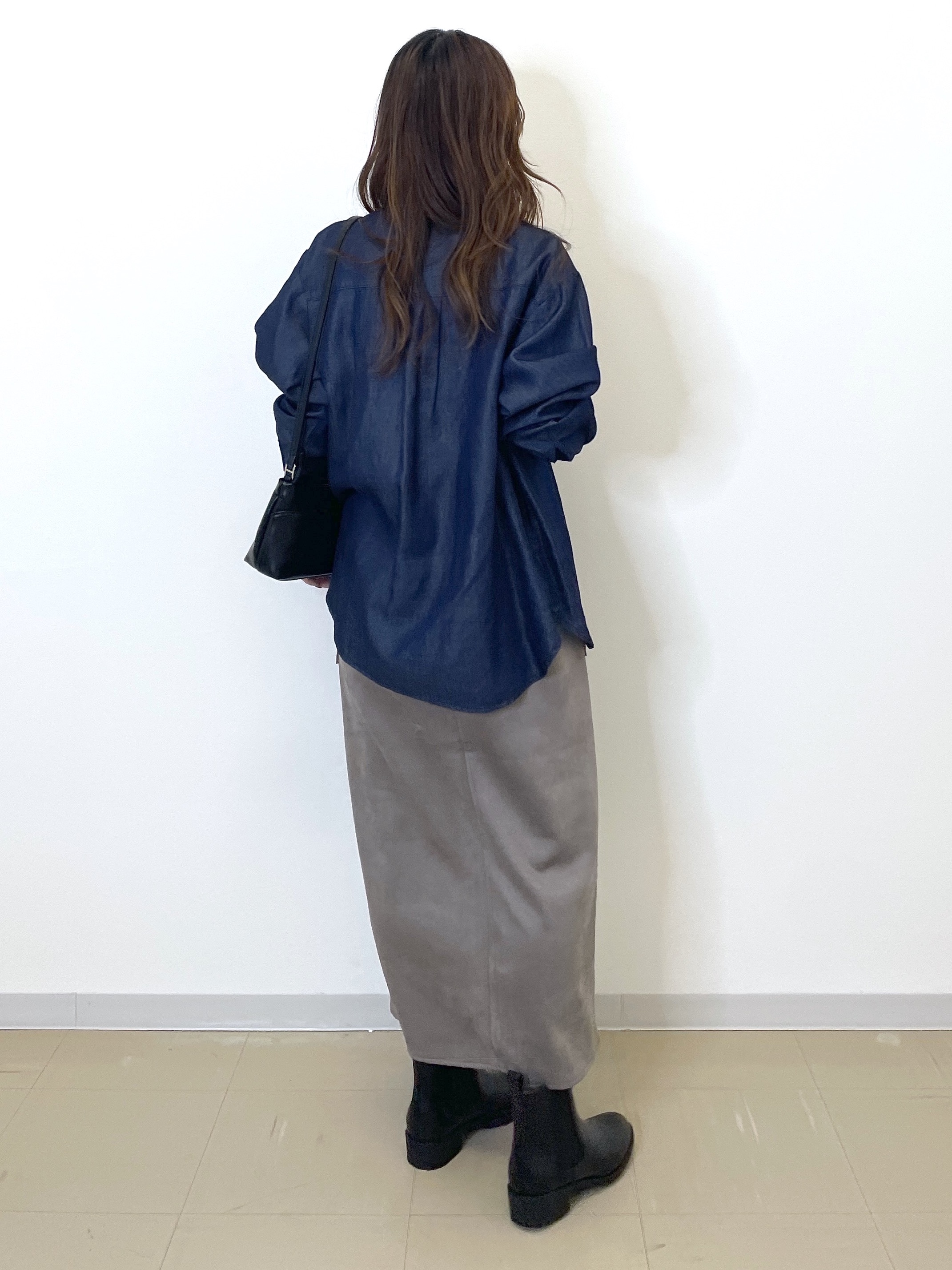 Akiさんの「OPAQUE.CLIP｜デニムフリルブラウス【洗濯機OK】」を使ったコーディネート