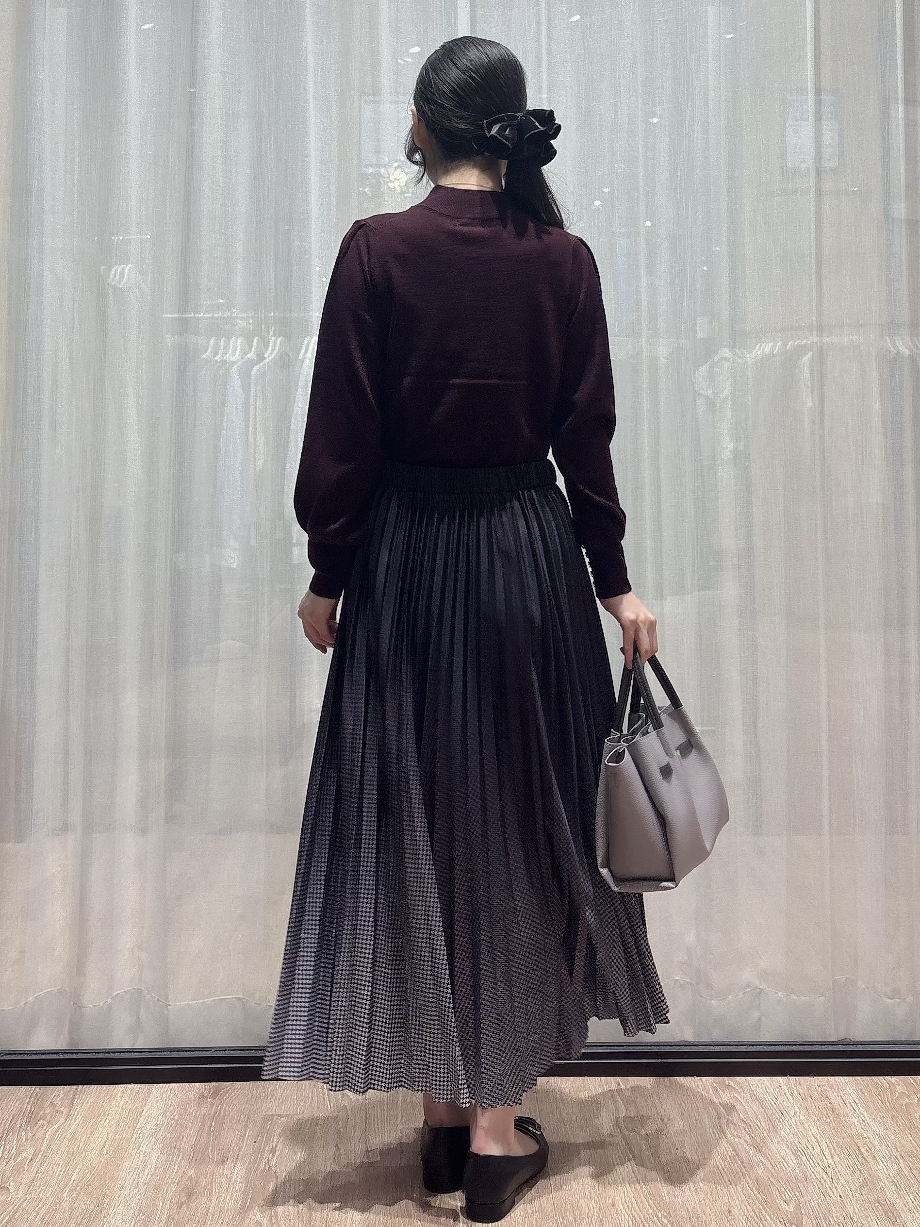 ぞうげさんの「OPAQUE.CLIP｜カシミヤタッチハイネックニット【洗濯機OK／抗ピリング】」を使ったコーディネート